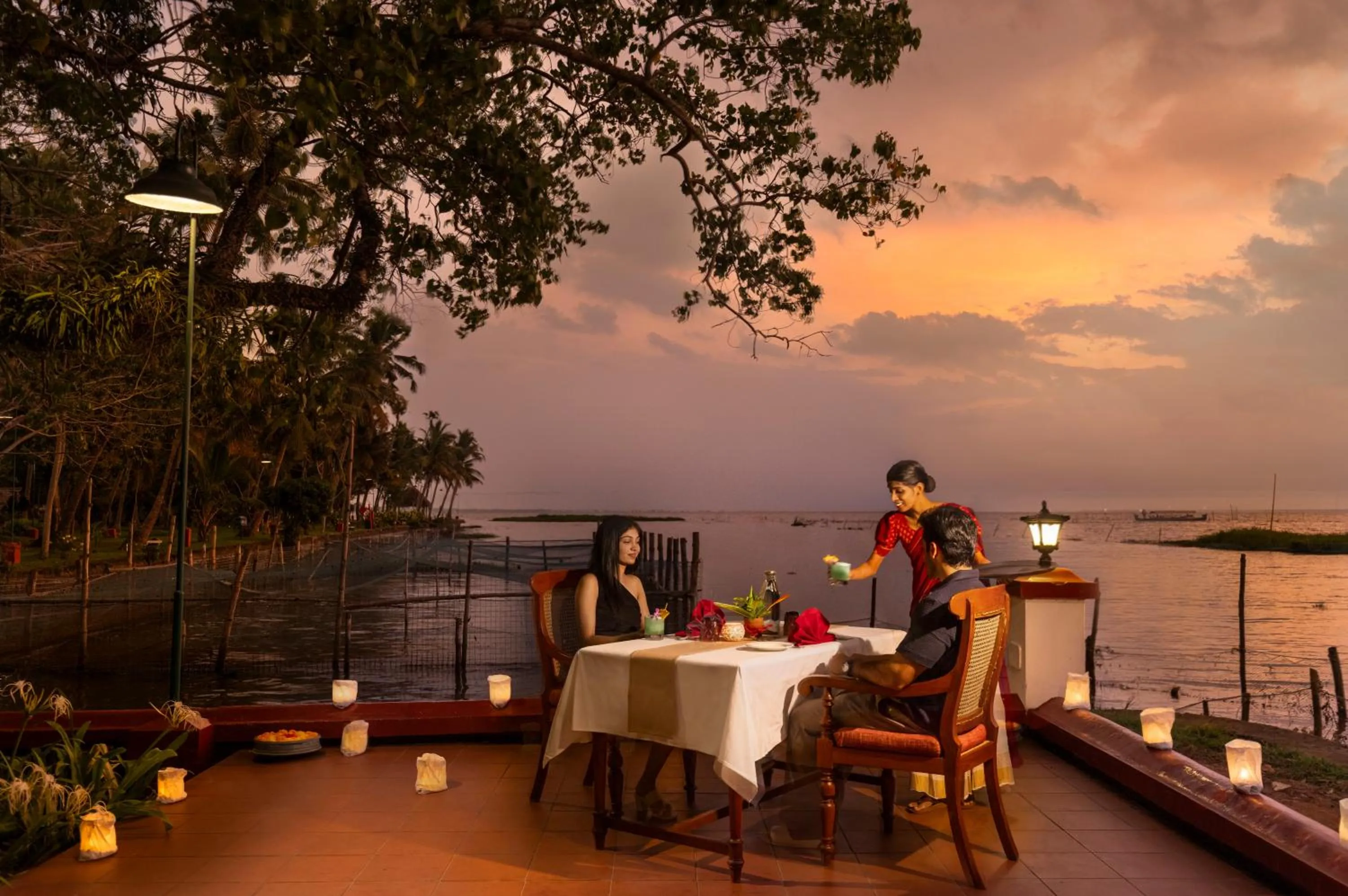 Dining area in Coconut Lagoon Kumarakom - A CGH Earth Experience