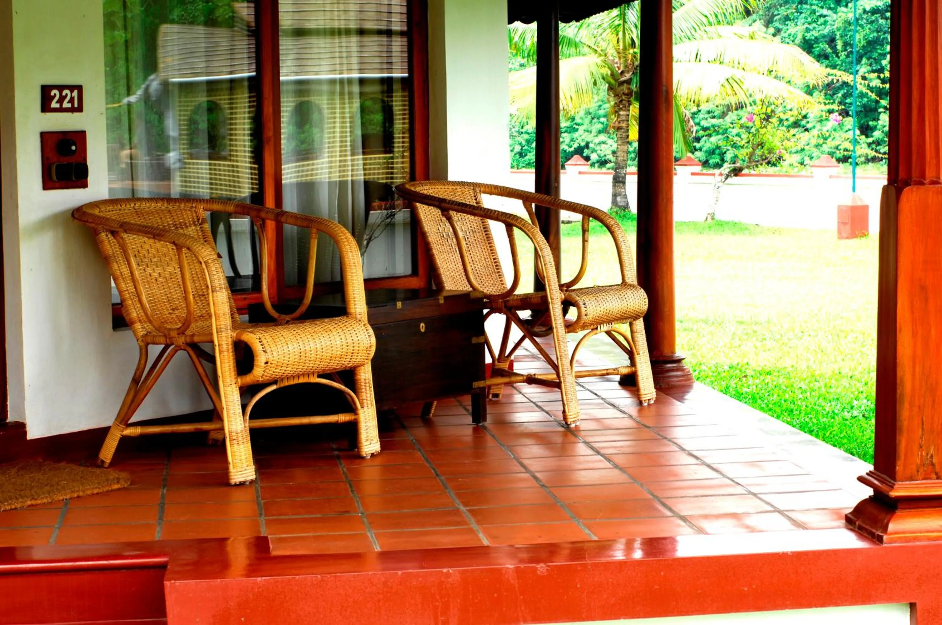 Garden view in Coconut Lagoon Kumarakom - A CGH Earth Experience