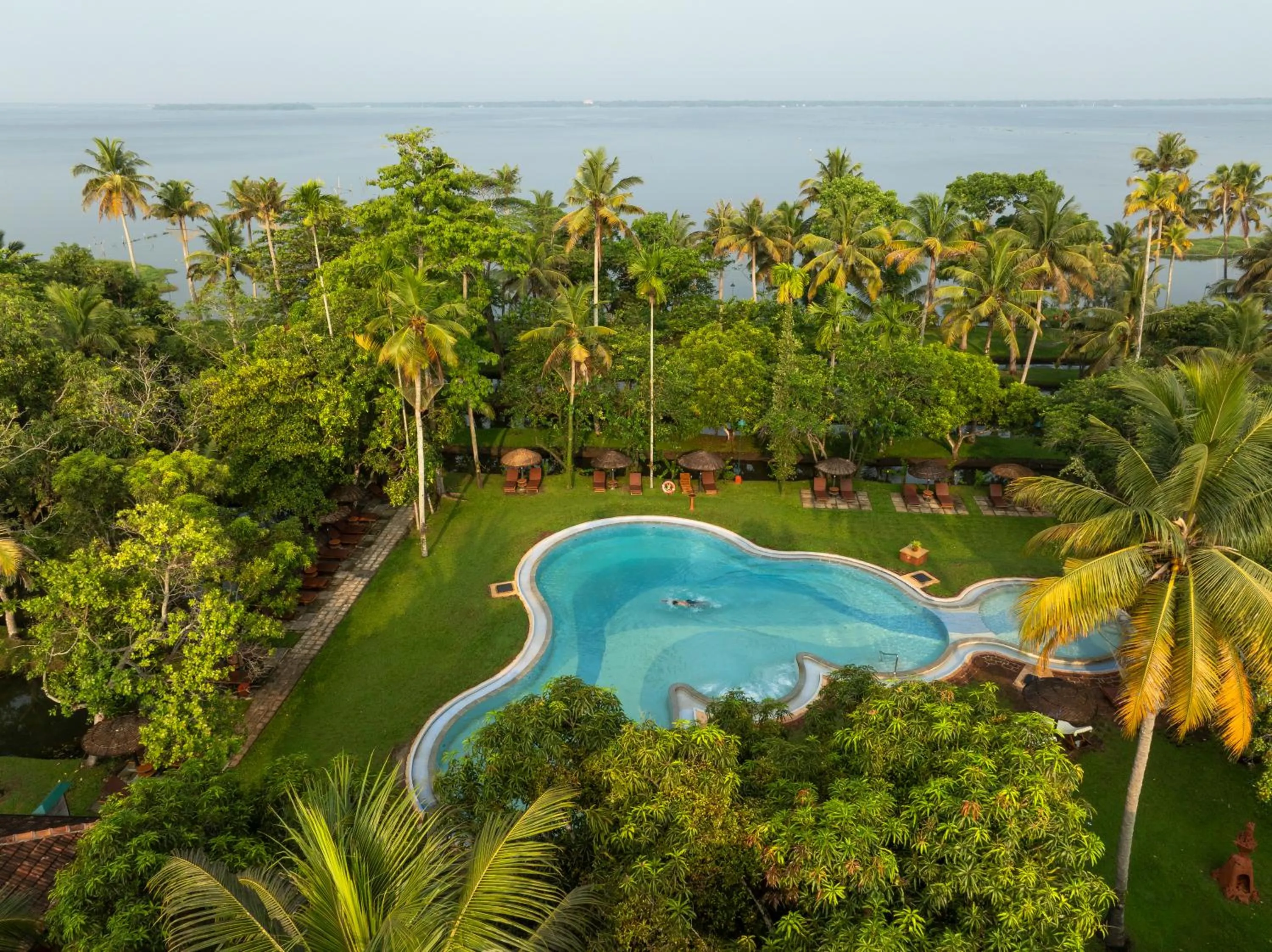 Swimming pool in Coconut Lagoon Kumarakom - A CGH Earth Experience