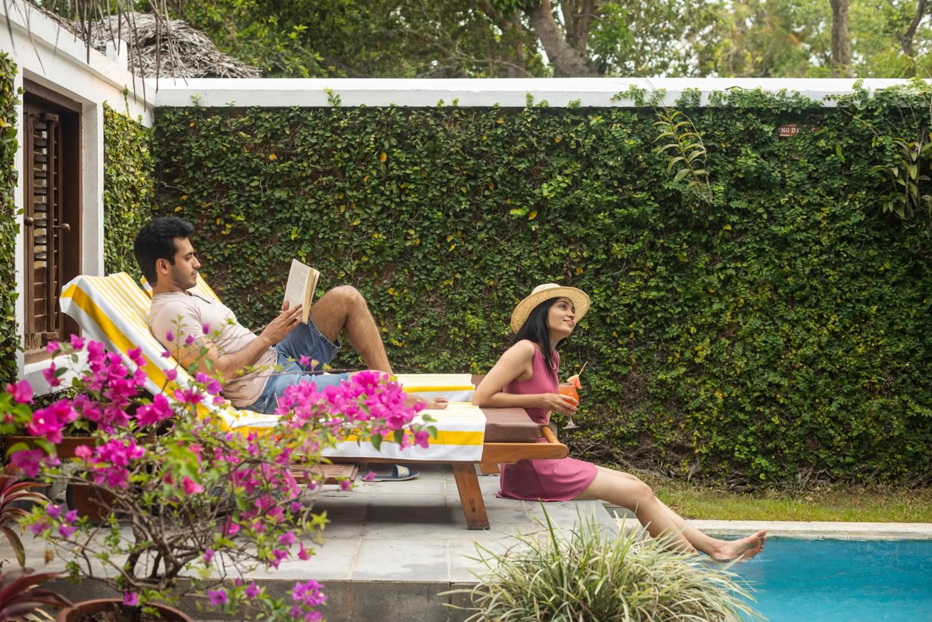 sunbed in Coconut Lagoon Kumarakom - A CGH Earth Experience