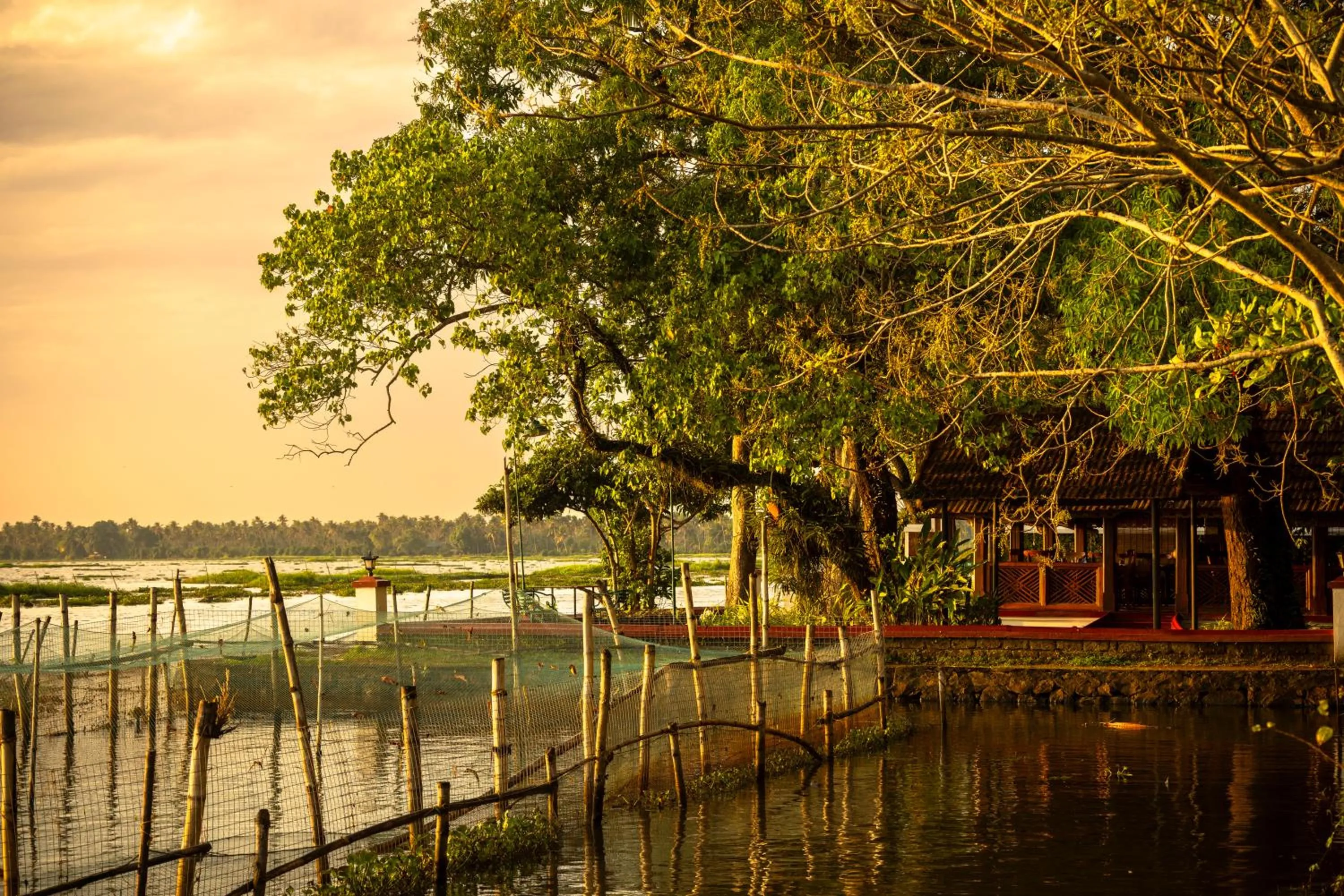 Lake view in Coconut Lagoon Kumarakom - A CGH Earth Experience