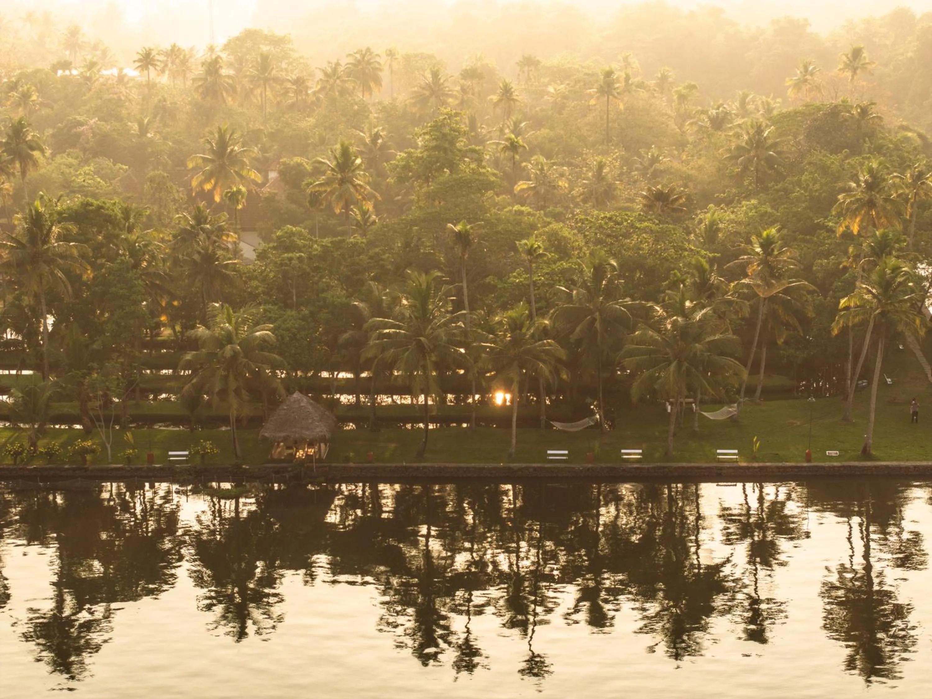 Natural landscape in Coconut Lagoon Kumarakom - A CGH Earth Experience