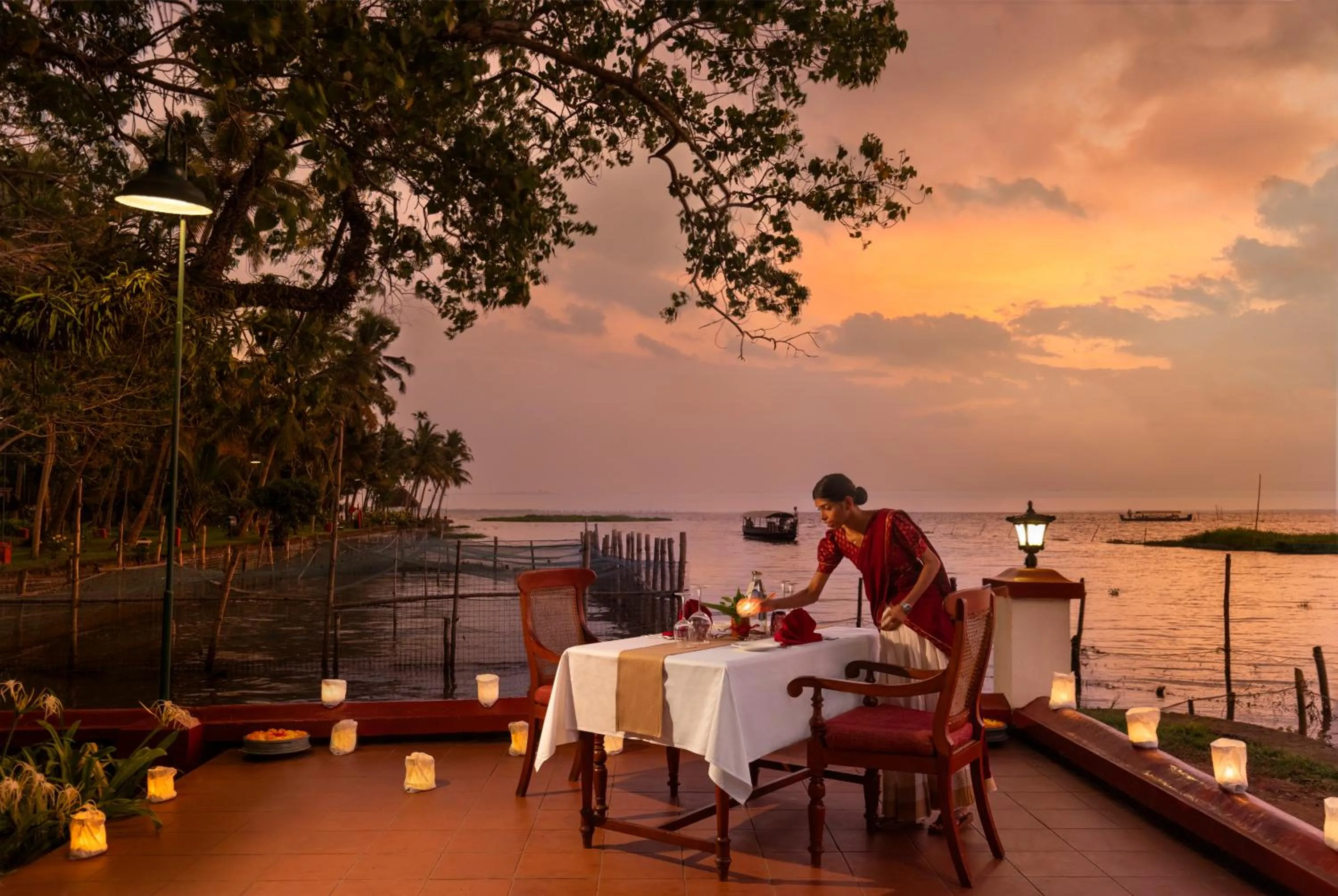 Dining area in Coconut Lagoon Kumarakom - A CGH Earth Experience