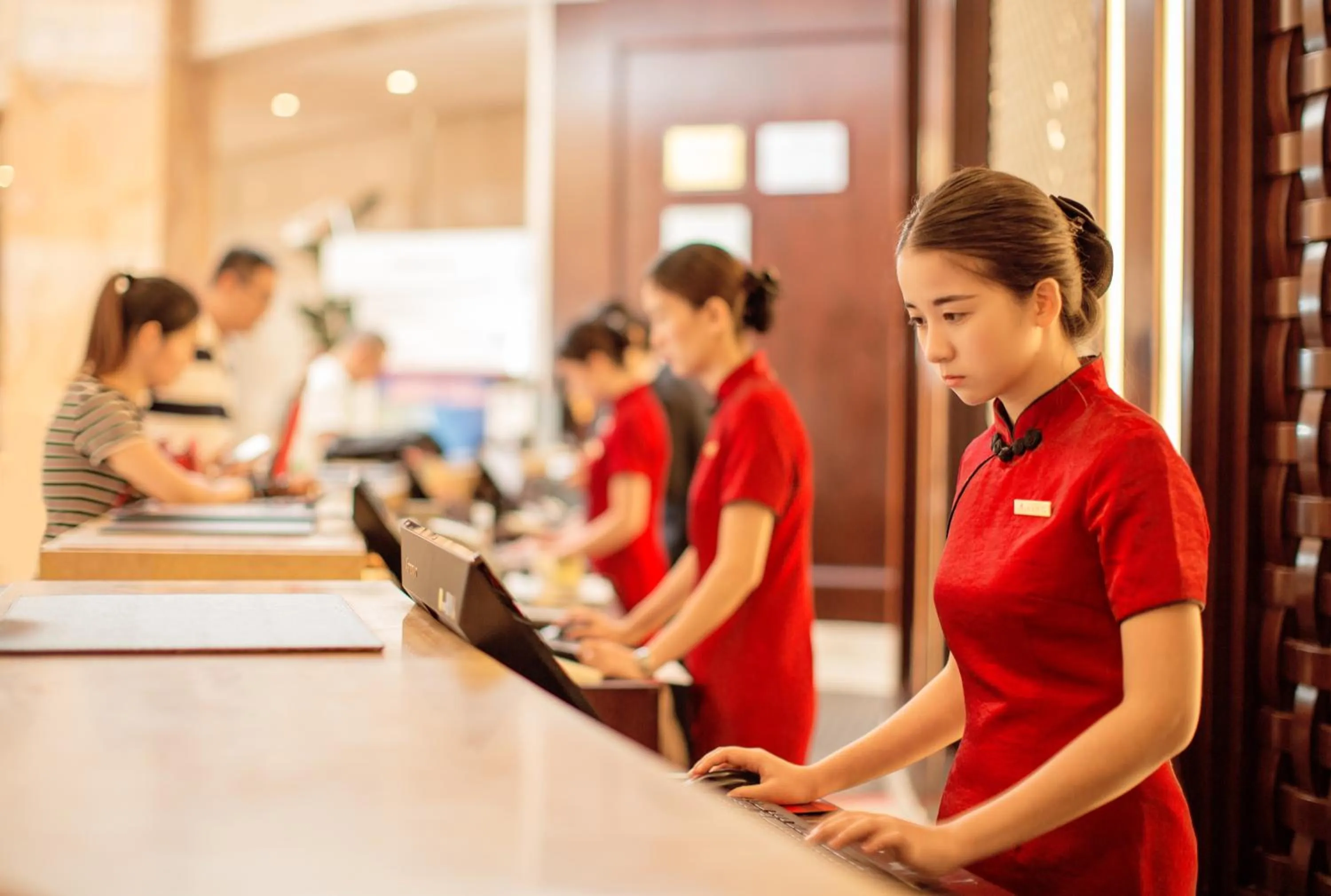 Lobby or reception in Soluxe Hotel Guangzhou