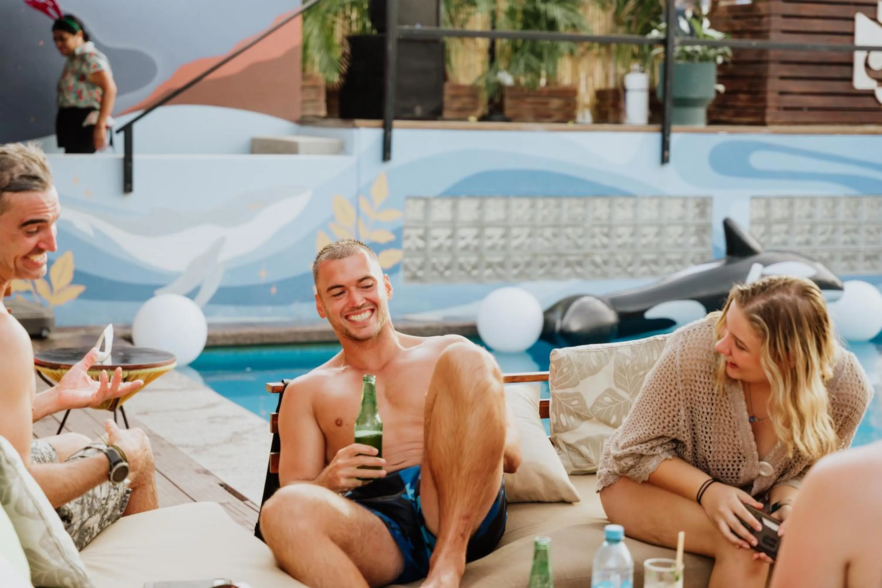 Guests in Mayan Monkey Los Cabos - Social Hotel