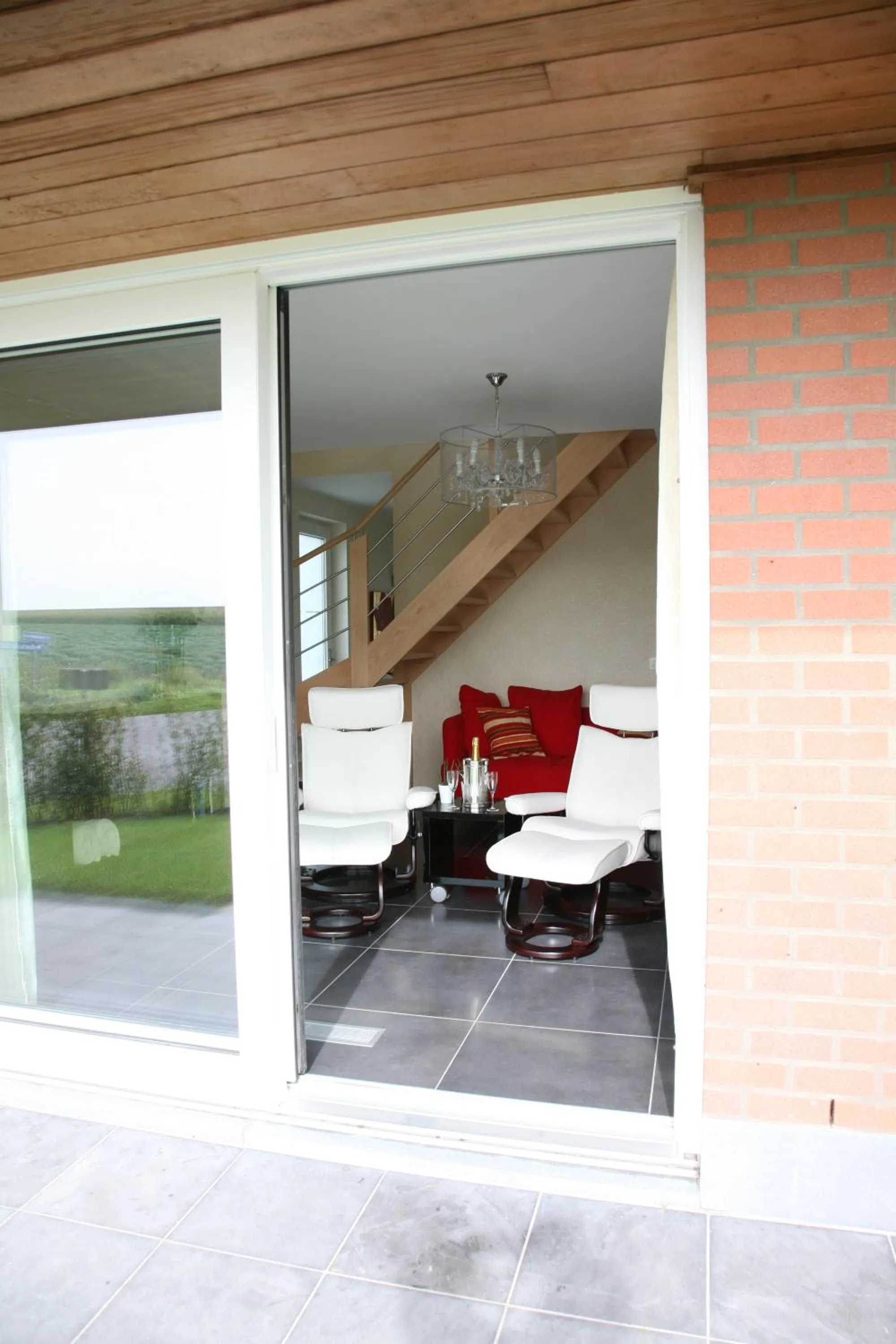 Living room in B&B Kanegem Onverbloemd