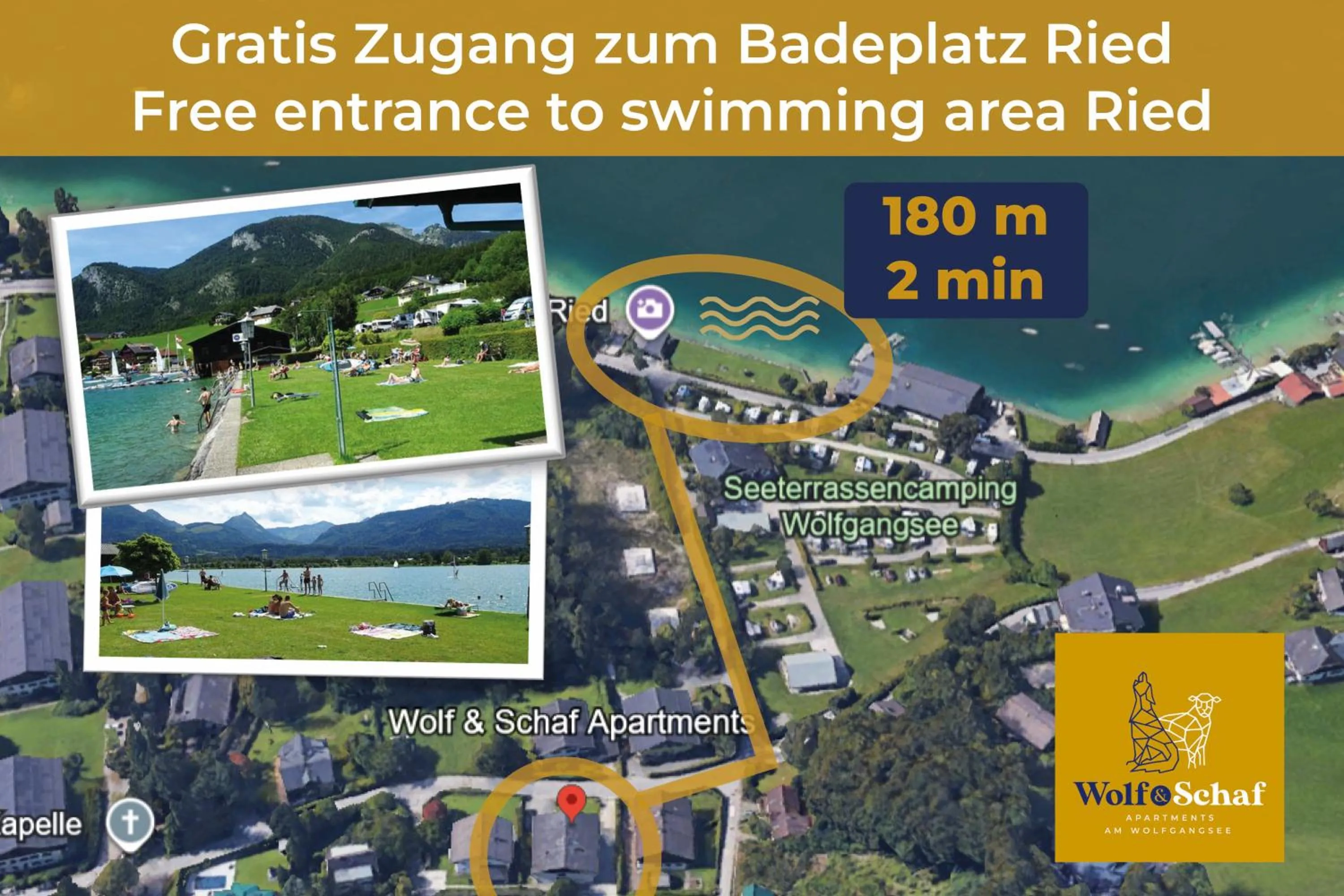 Beach in Wolf & Schaf Apartments