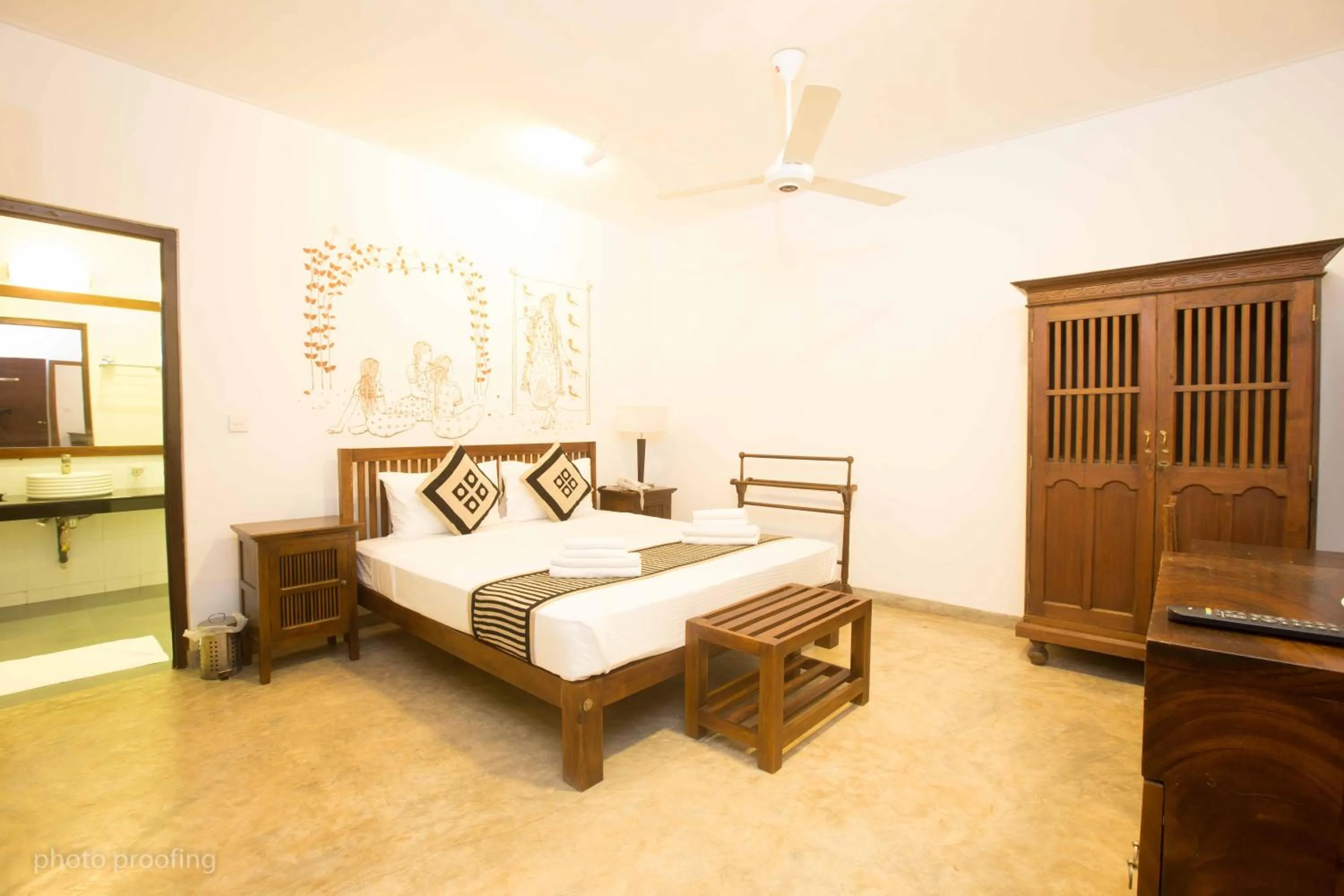 Bed in Jaffna Heritage Villa