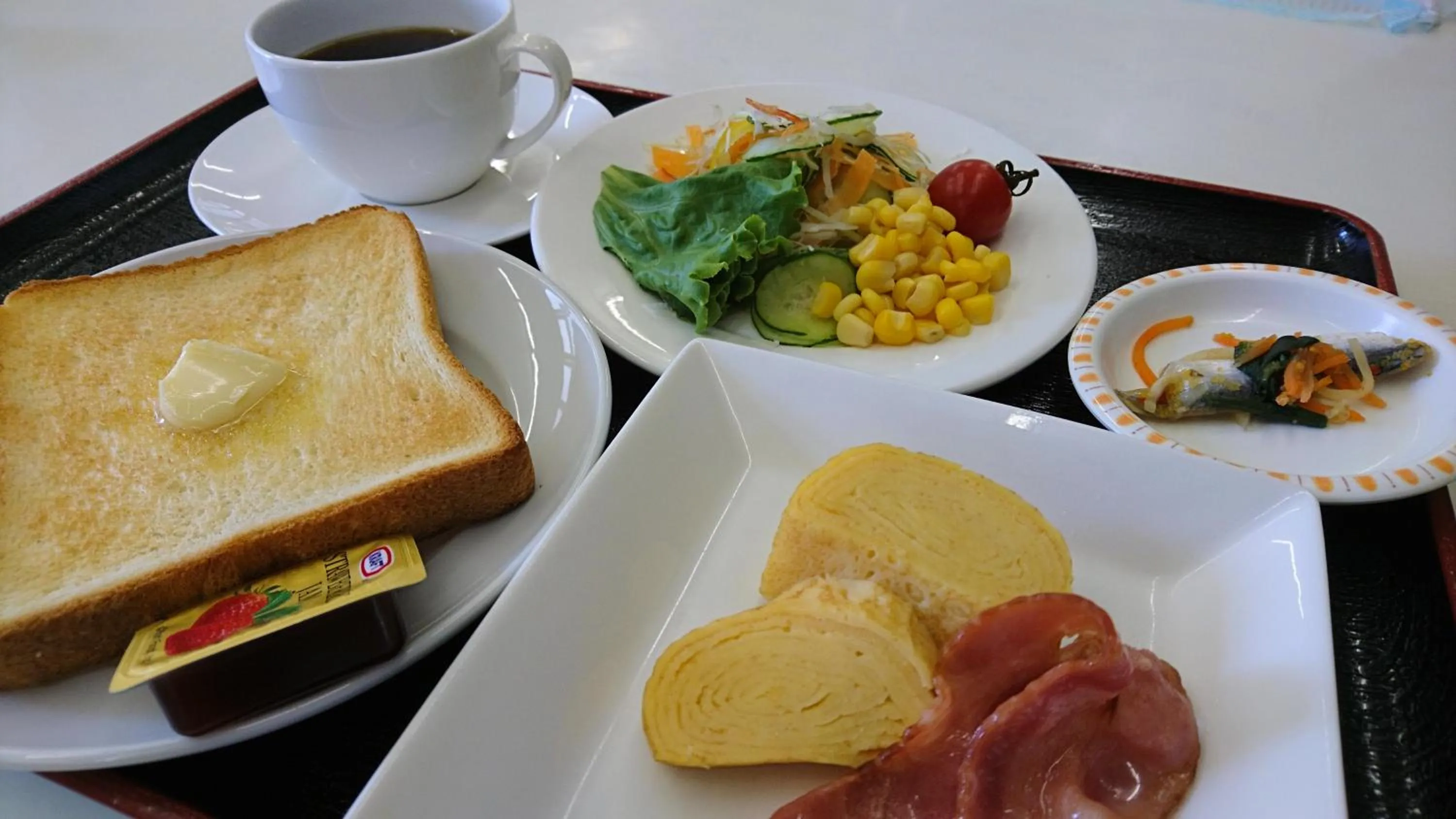 Asian breakfast in Hotel Taiheiyo