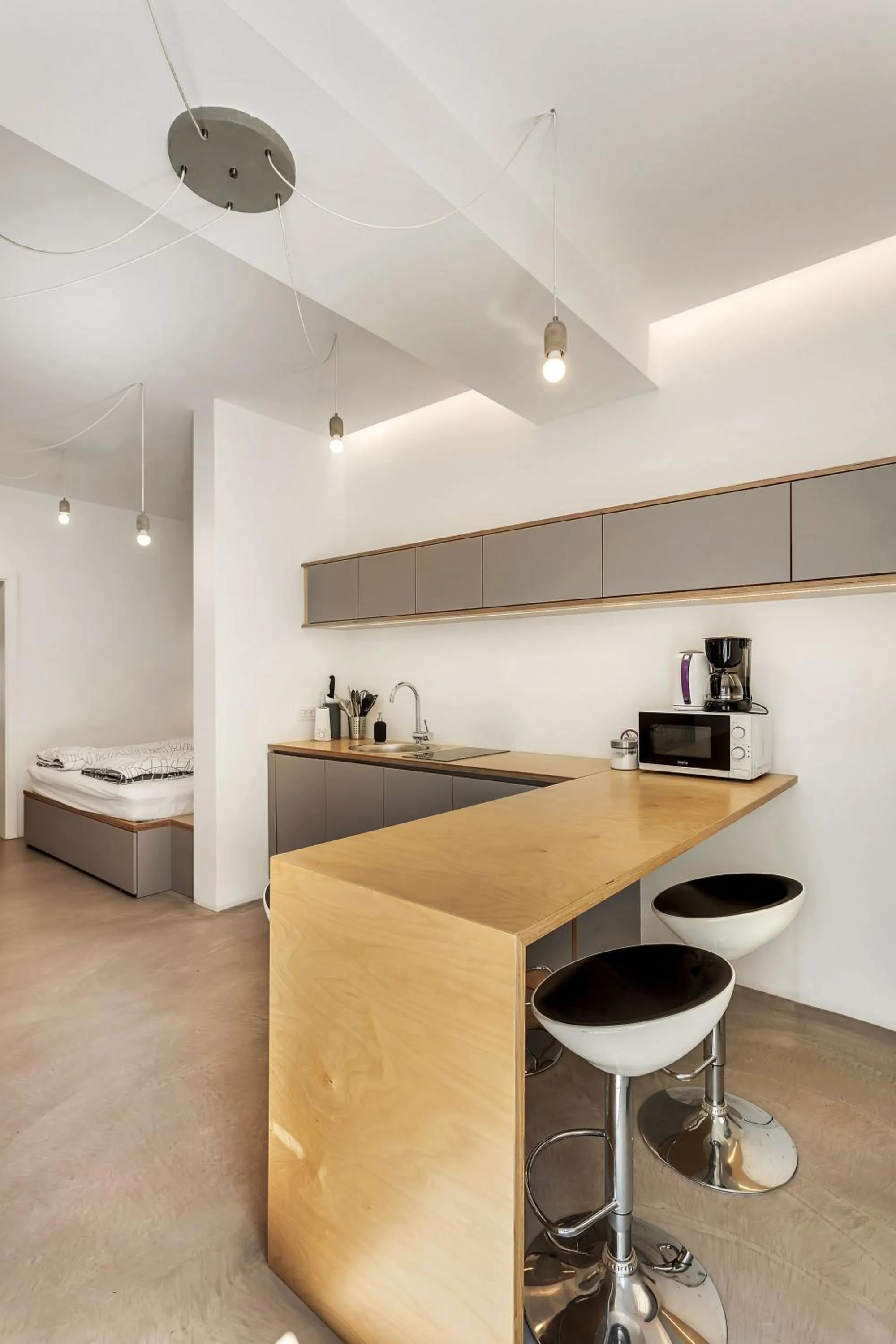 kitchen in Pekarna apartments