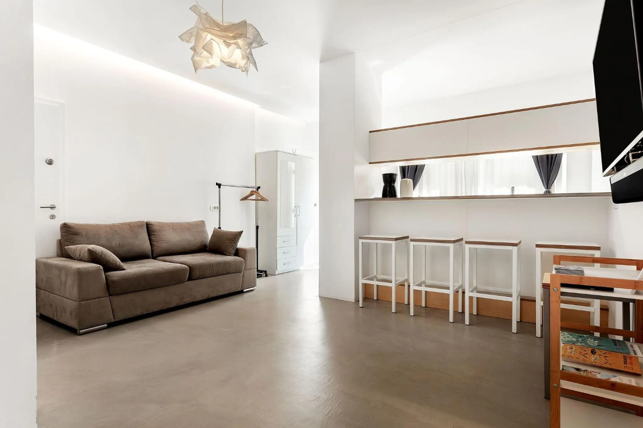 Living room in Pekarna apartments