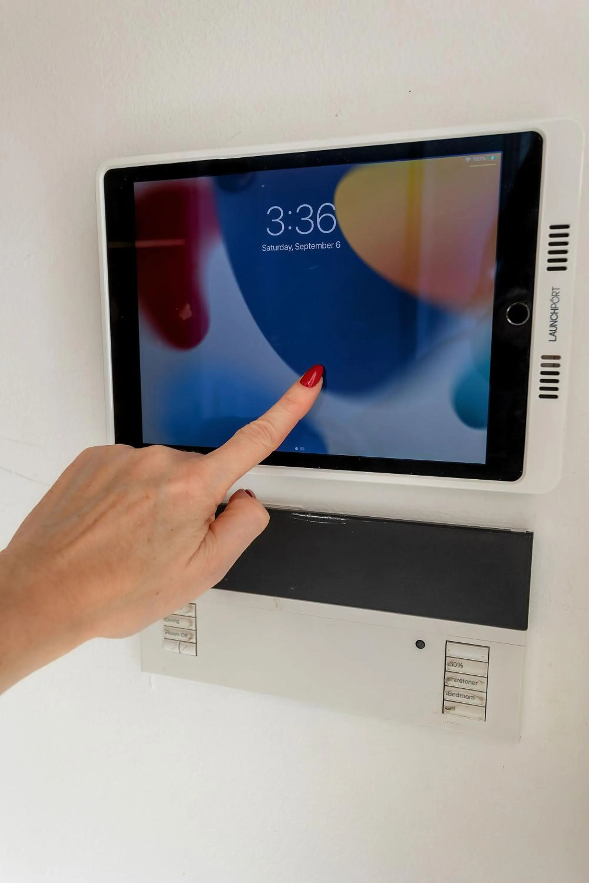 Living room in Pekarna apartments