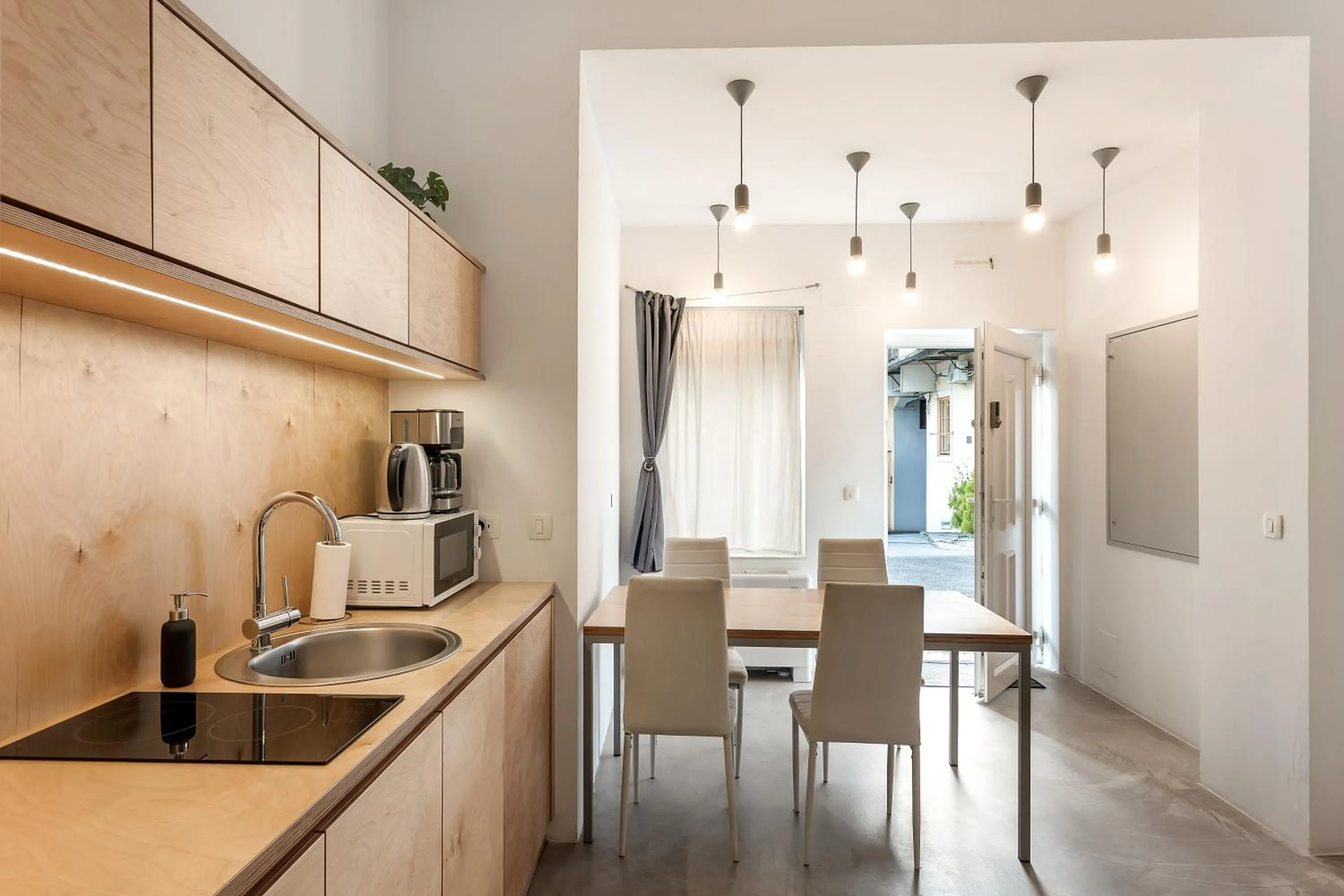 kitchen in Pekarna apartments