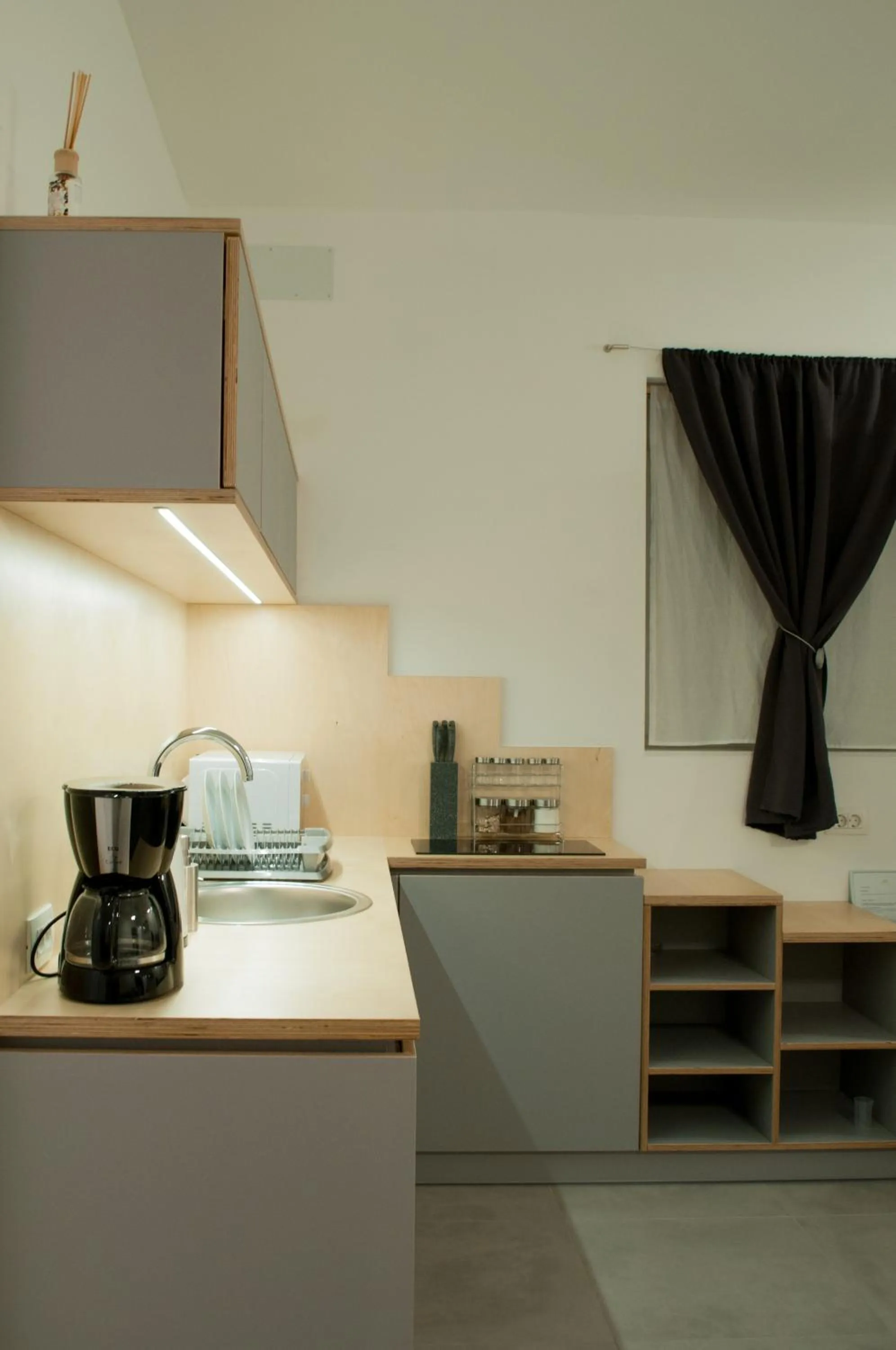 stove in Pekarna apartments