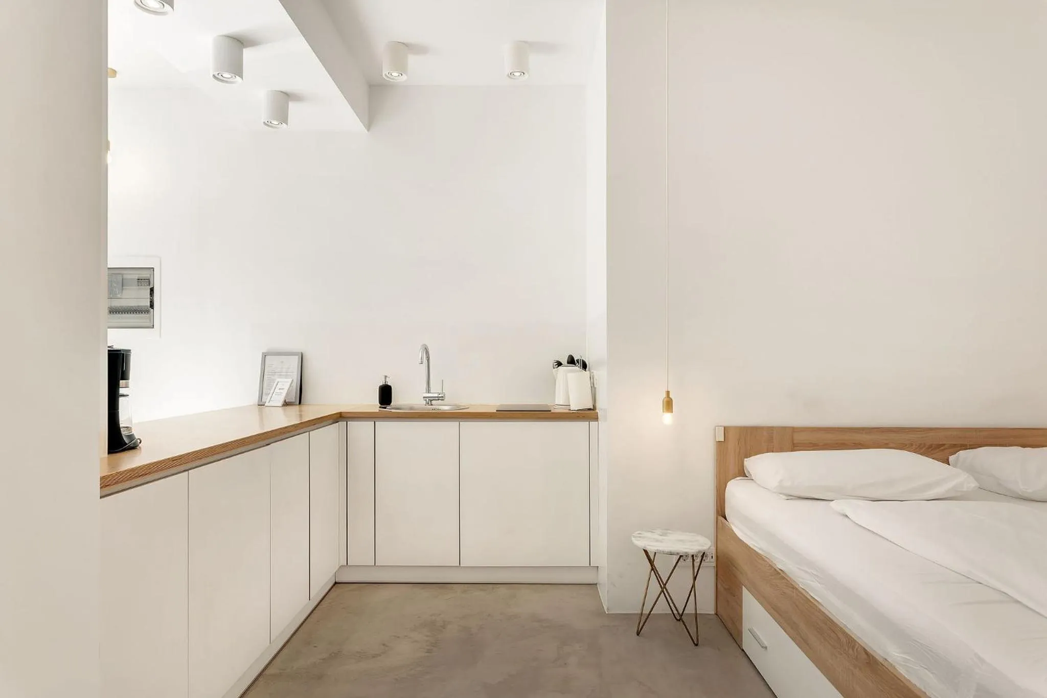 kitchen, Bed in Pekarna apartments