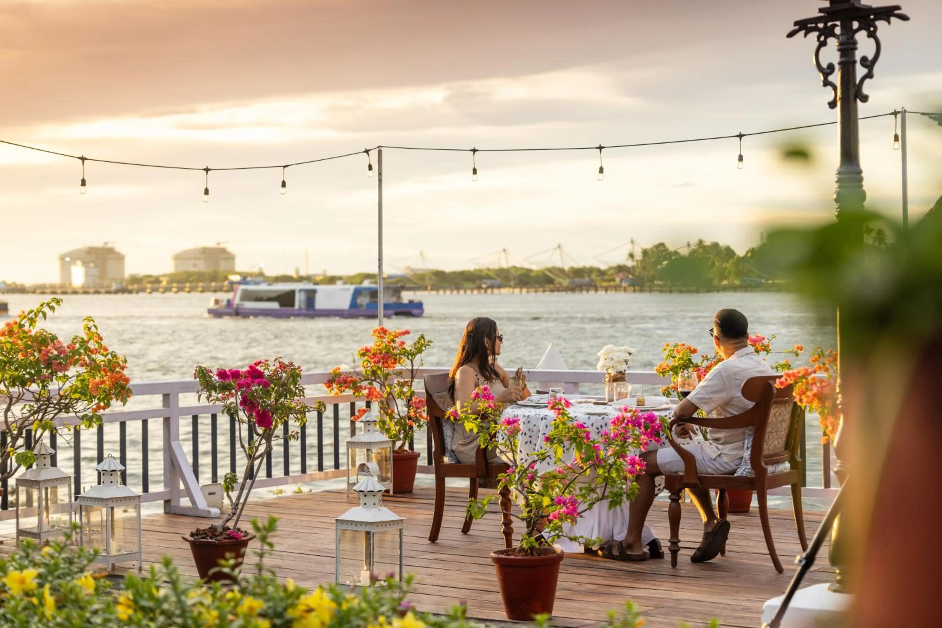 Dining area in Brunton Boatyard - A CGH Earth Experience
