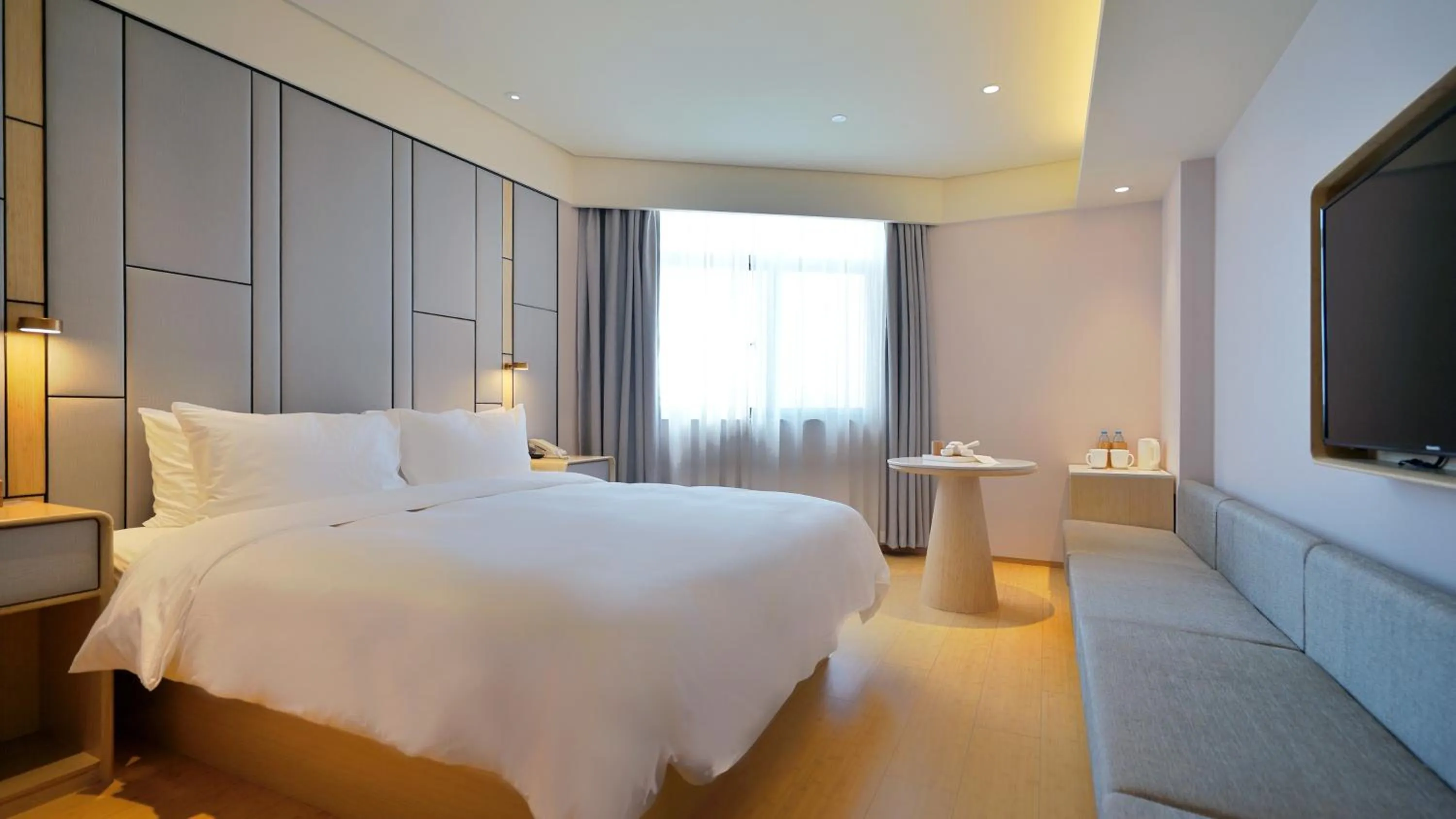 Bed in JI Hotel Shanghai Hongqiao National Convention and Exhibition Center Huaxiang Road