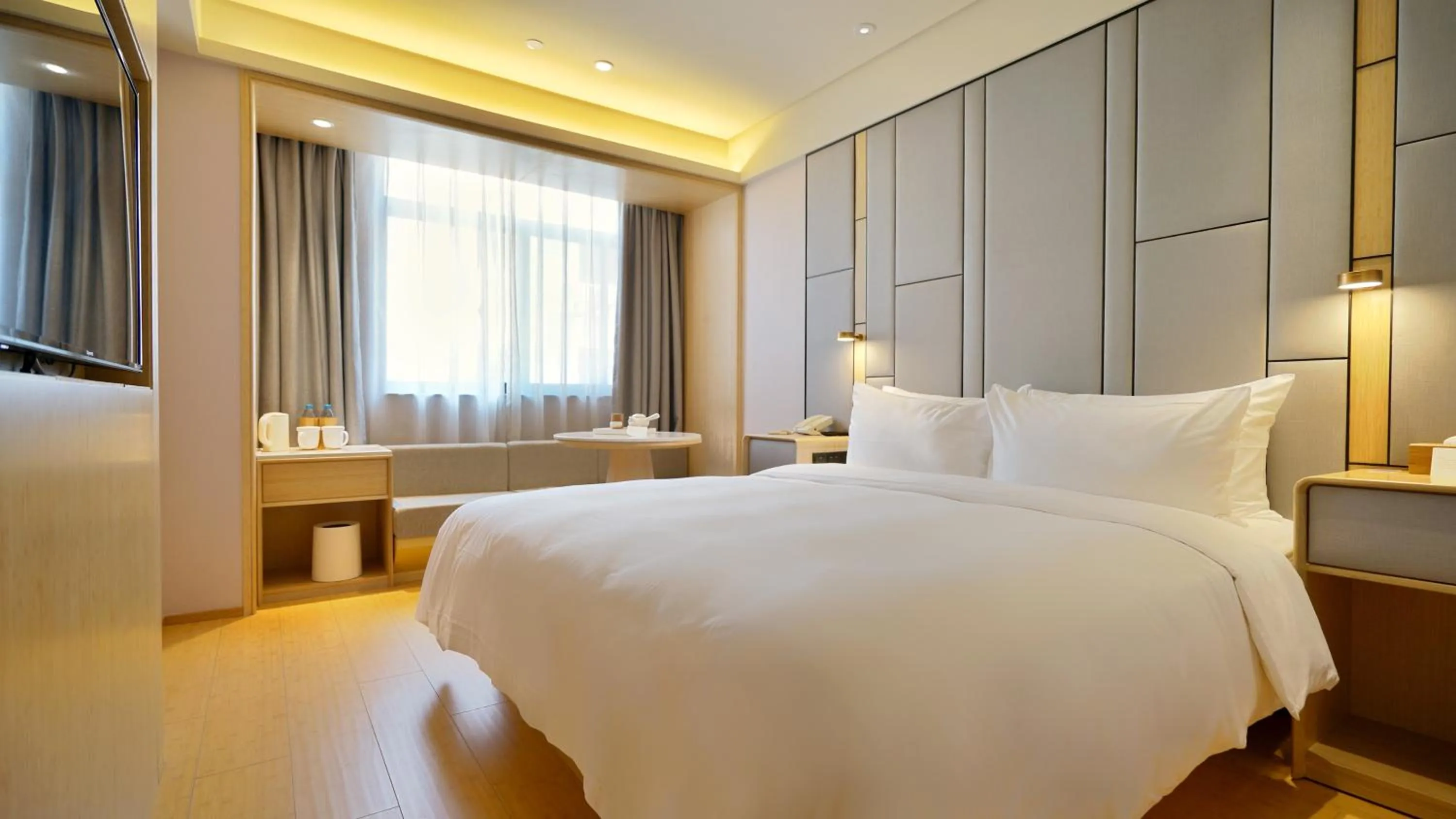 Bed in JI Hotel Shanghai Hongqiao National Convention and Exhibition Center Huaxiang Road