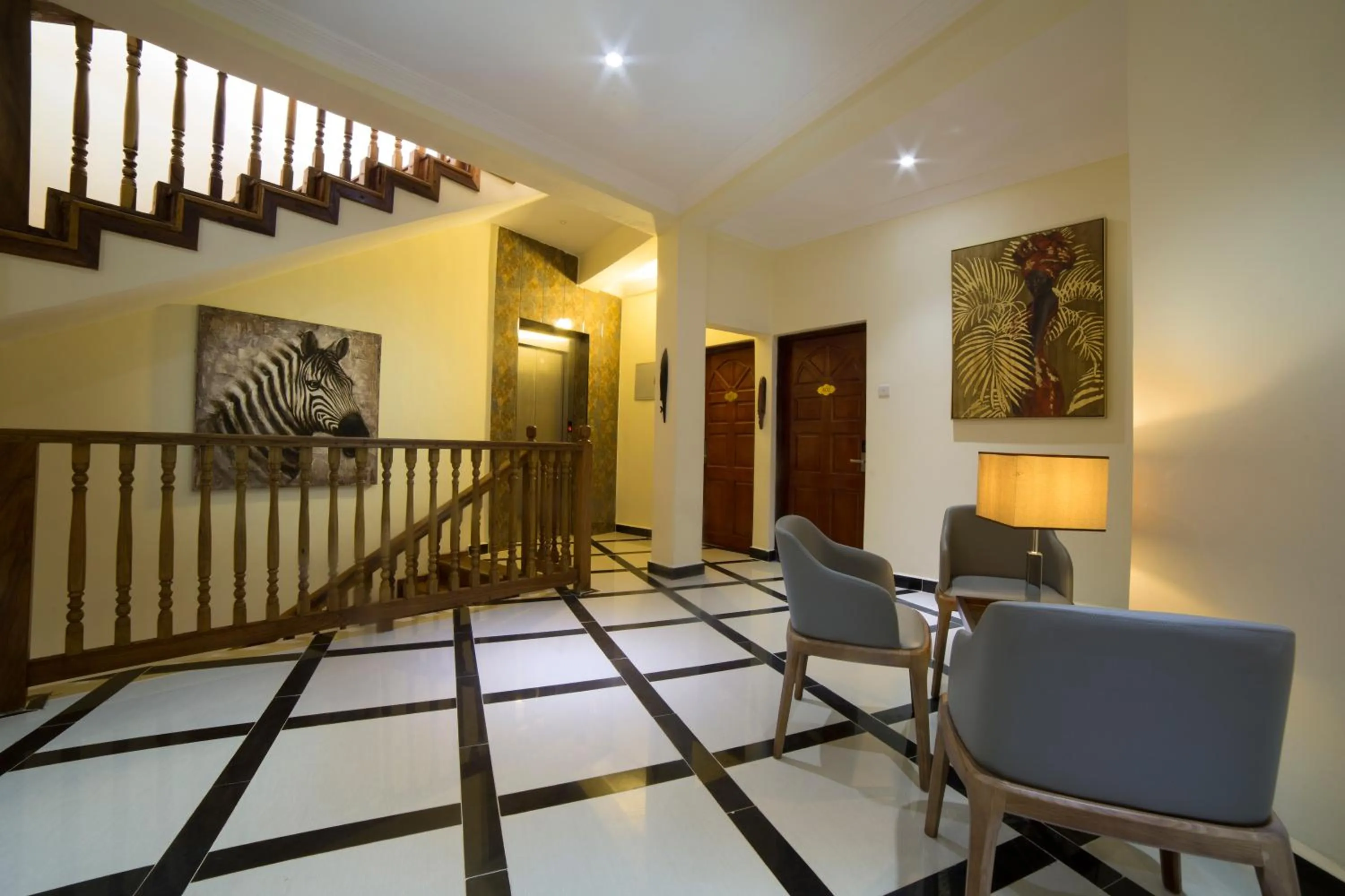 Seating area in Spice Palace Hotel