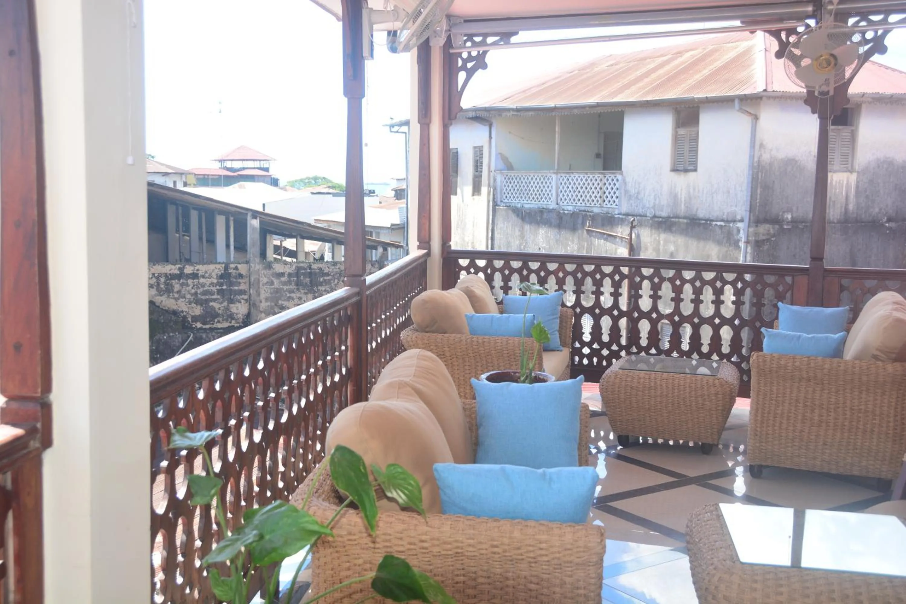 Seating area in Spice Palace Hotel