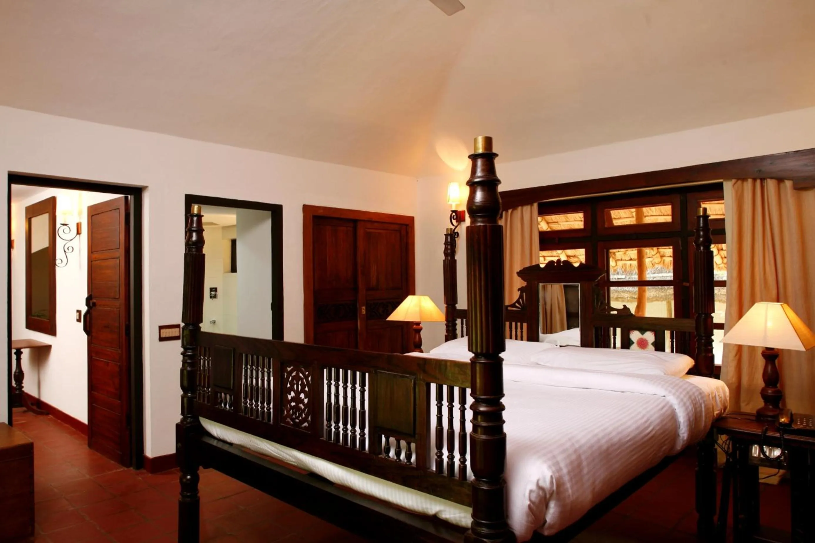 Bedroom, Bed in Spice Village Thekkady - A CGH Earth Experience