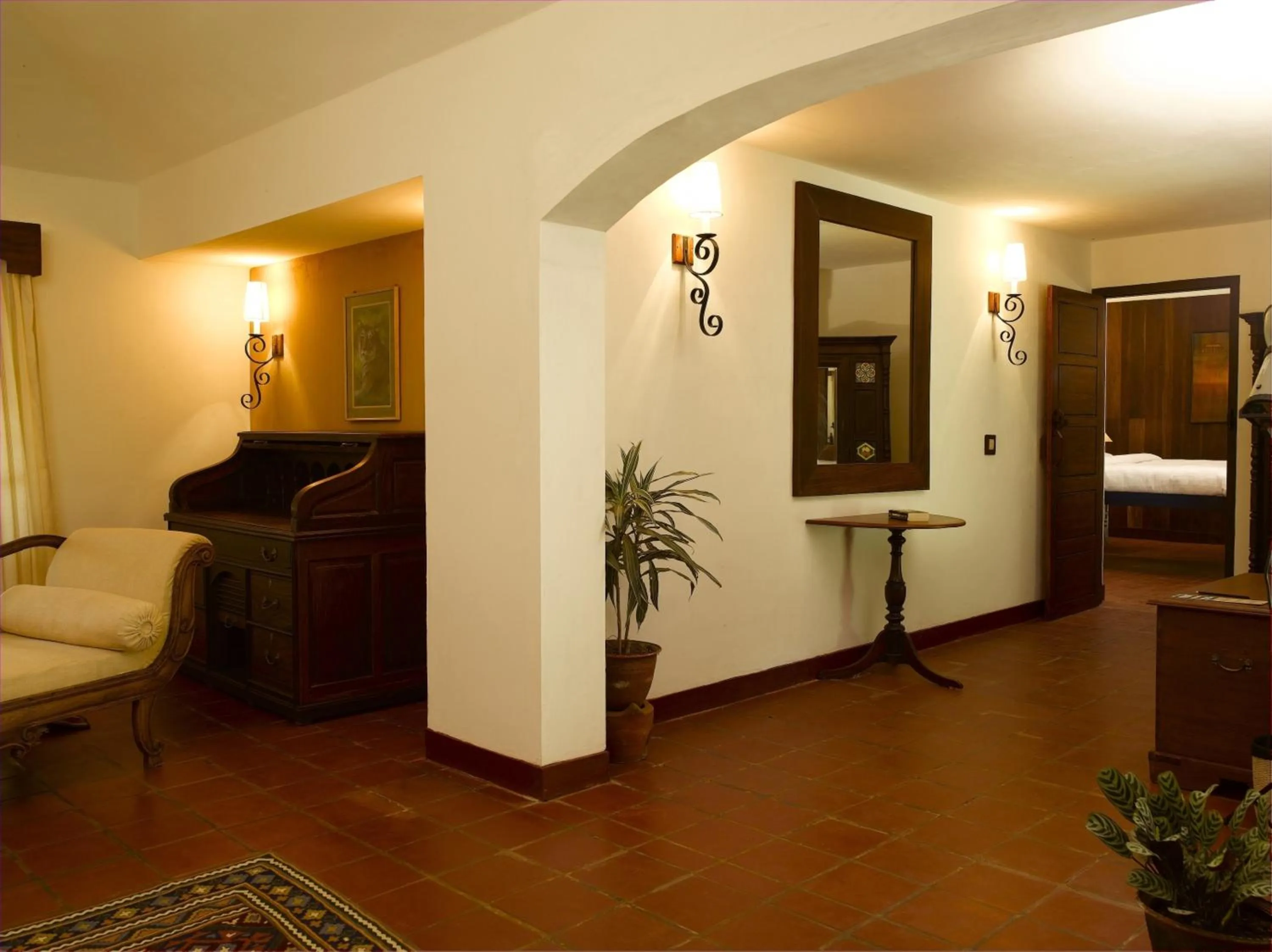 Living room, Bed in Spice Village Thekkady - A CGH Earth Experience