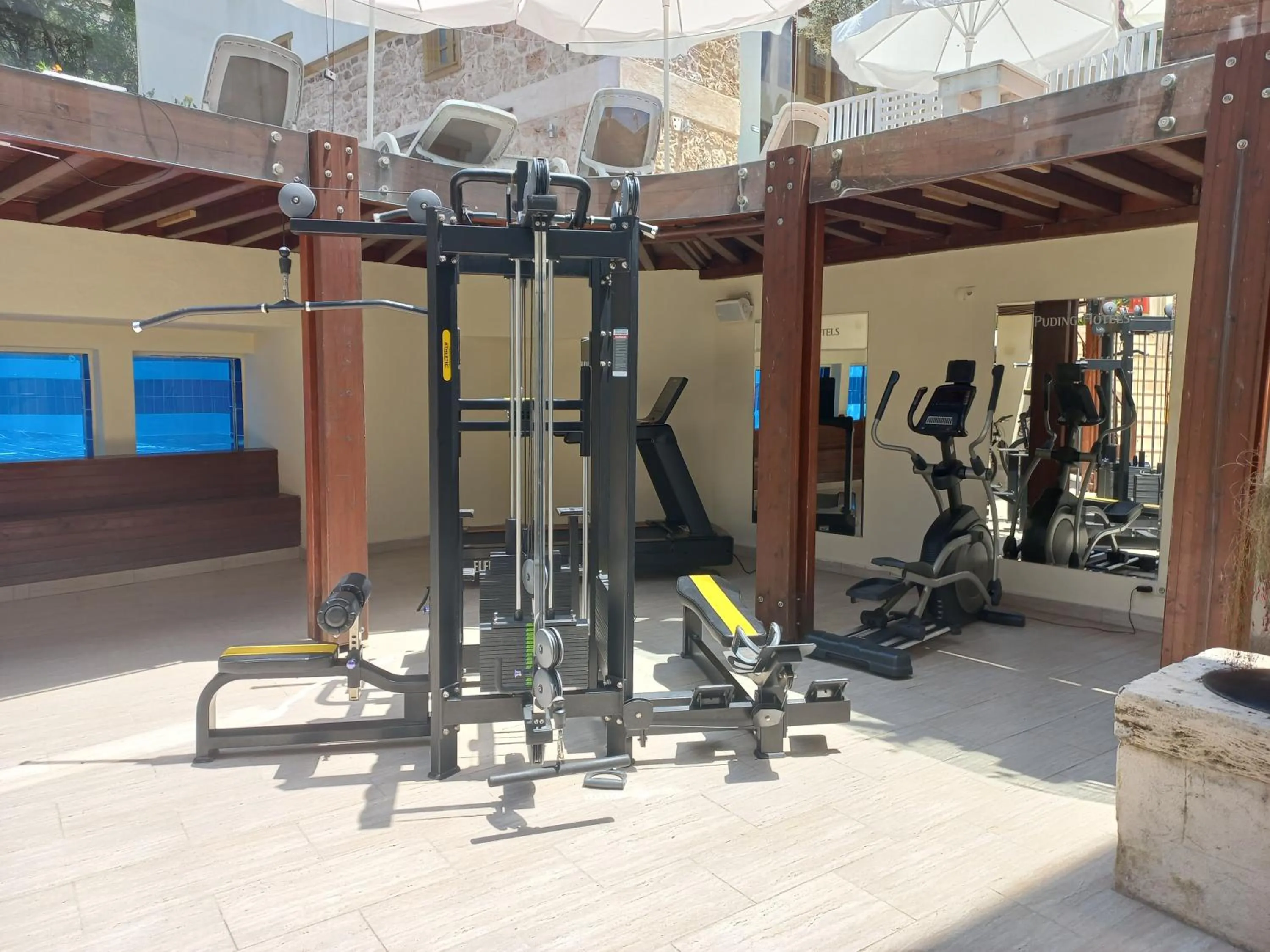 Fitness centre/facilities in Puding Hotel