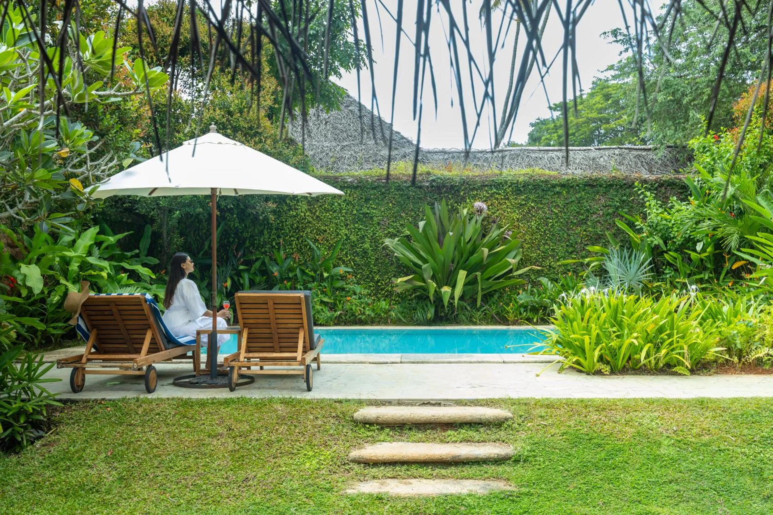 Patio in Marari Beach Resort Alleppey - A CGH Earth Experience