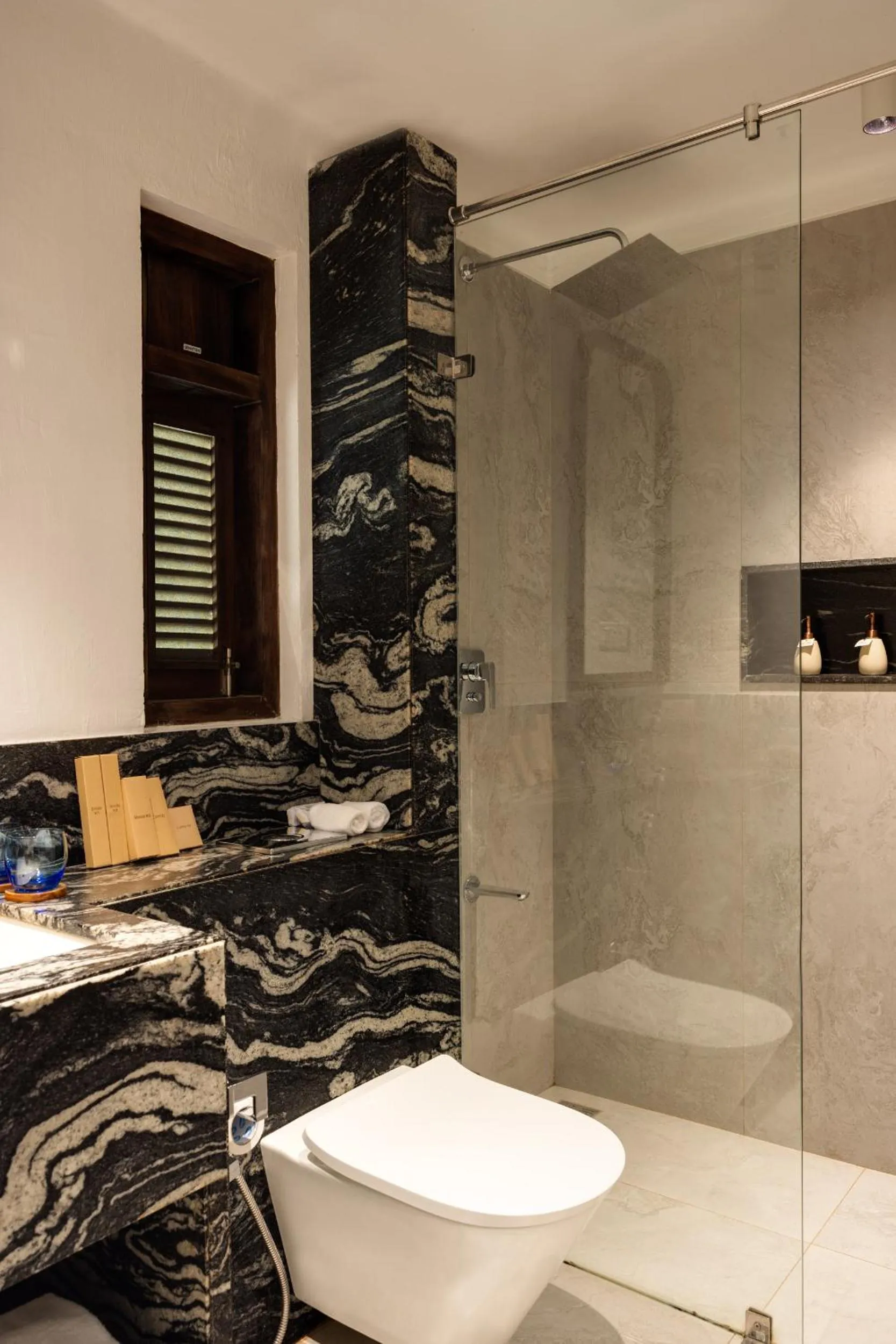 Shower in Marari Beach Resort Alleppey - A CGH Earth Experience