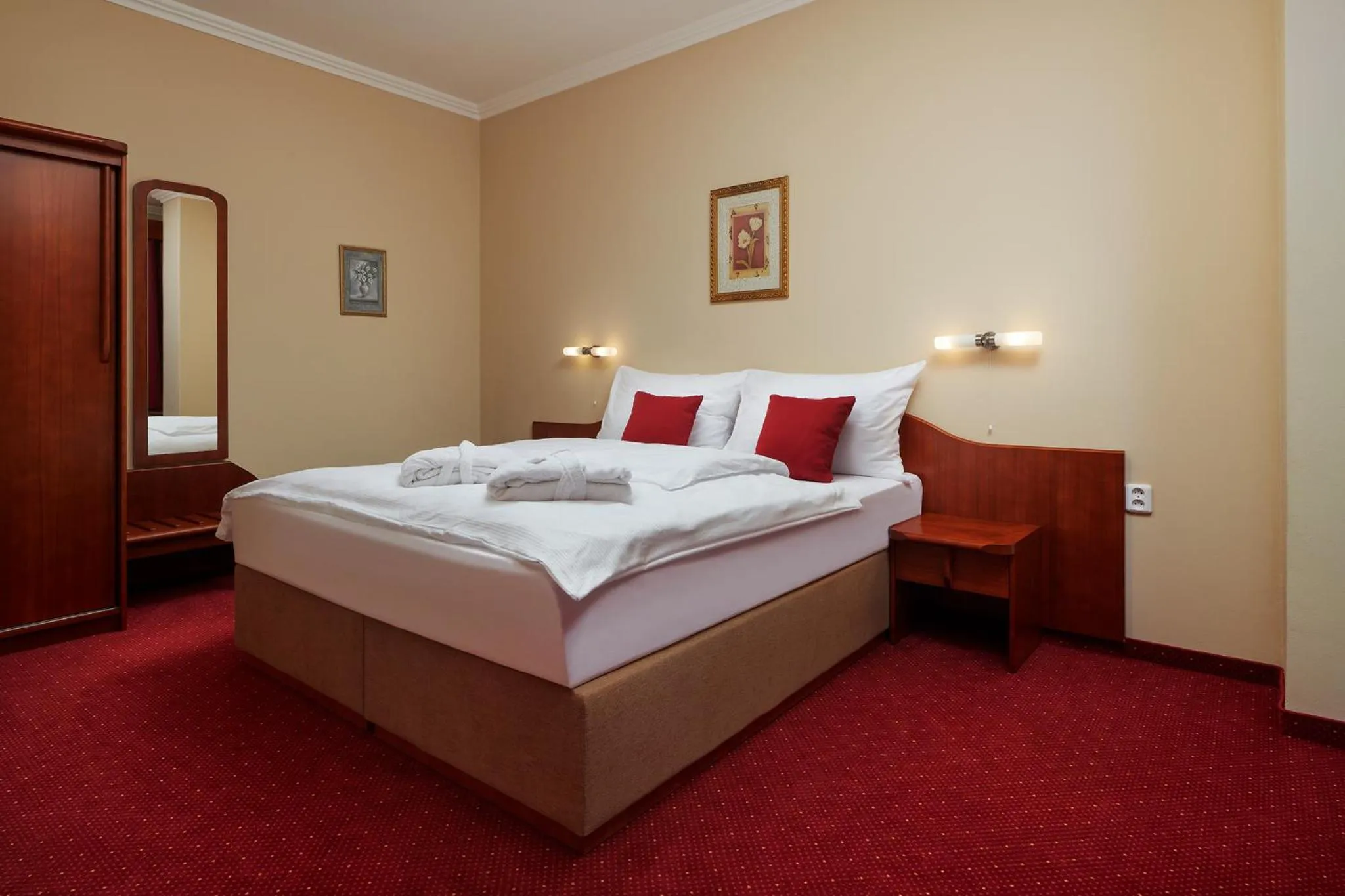 Bed in Wellness Hotel Lužan