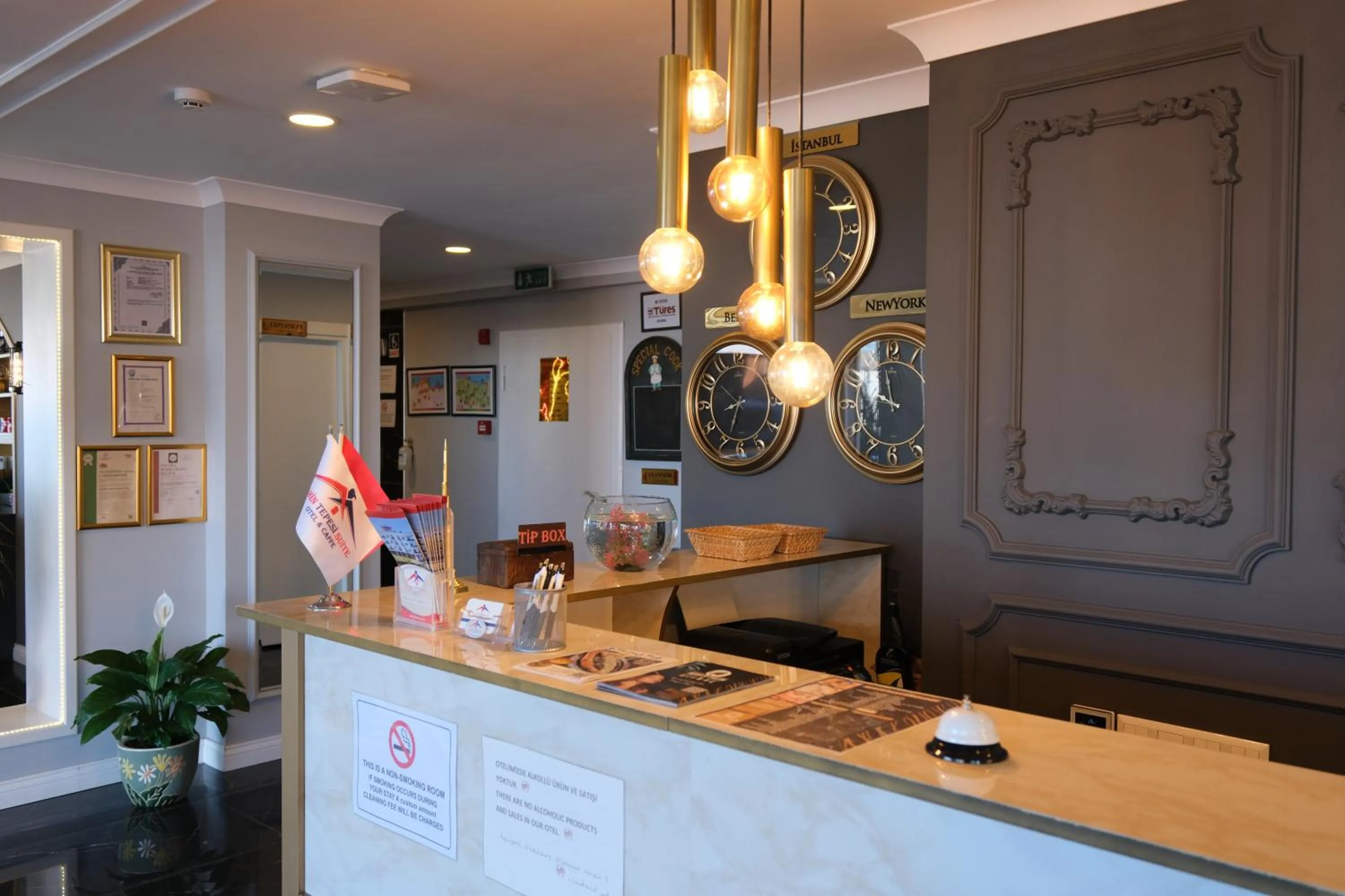 Lobby or reception in Şahin Tepesi Suite Otel