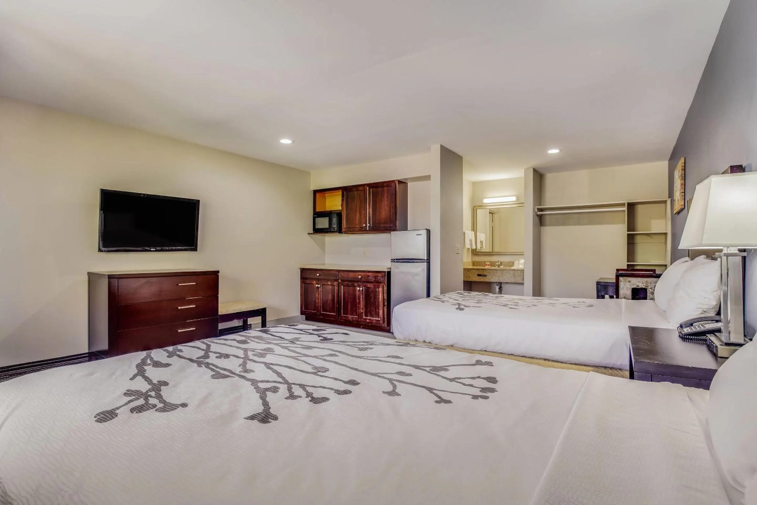 Bedroom in Econo Lodge Inn & Suites