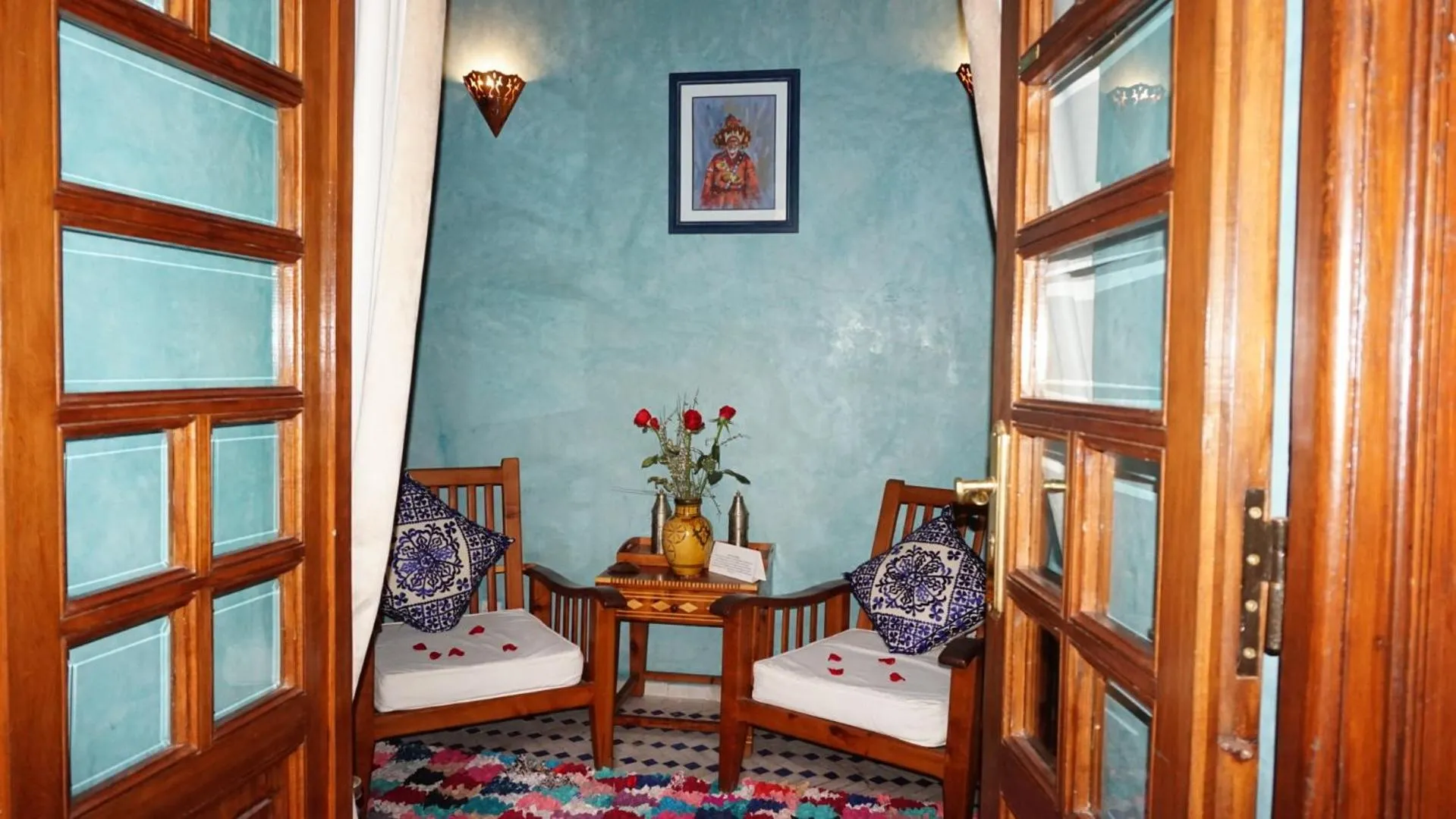 Seating area in Riad Samsli