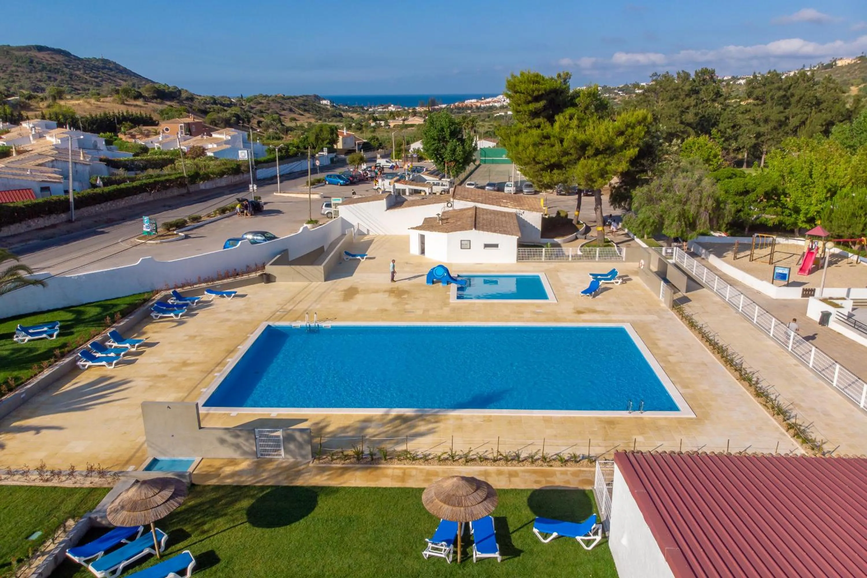 Pool view in Parque de Campismo Orbitur Valverde