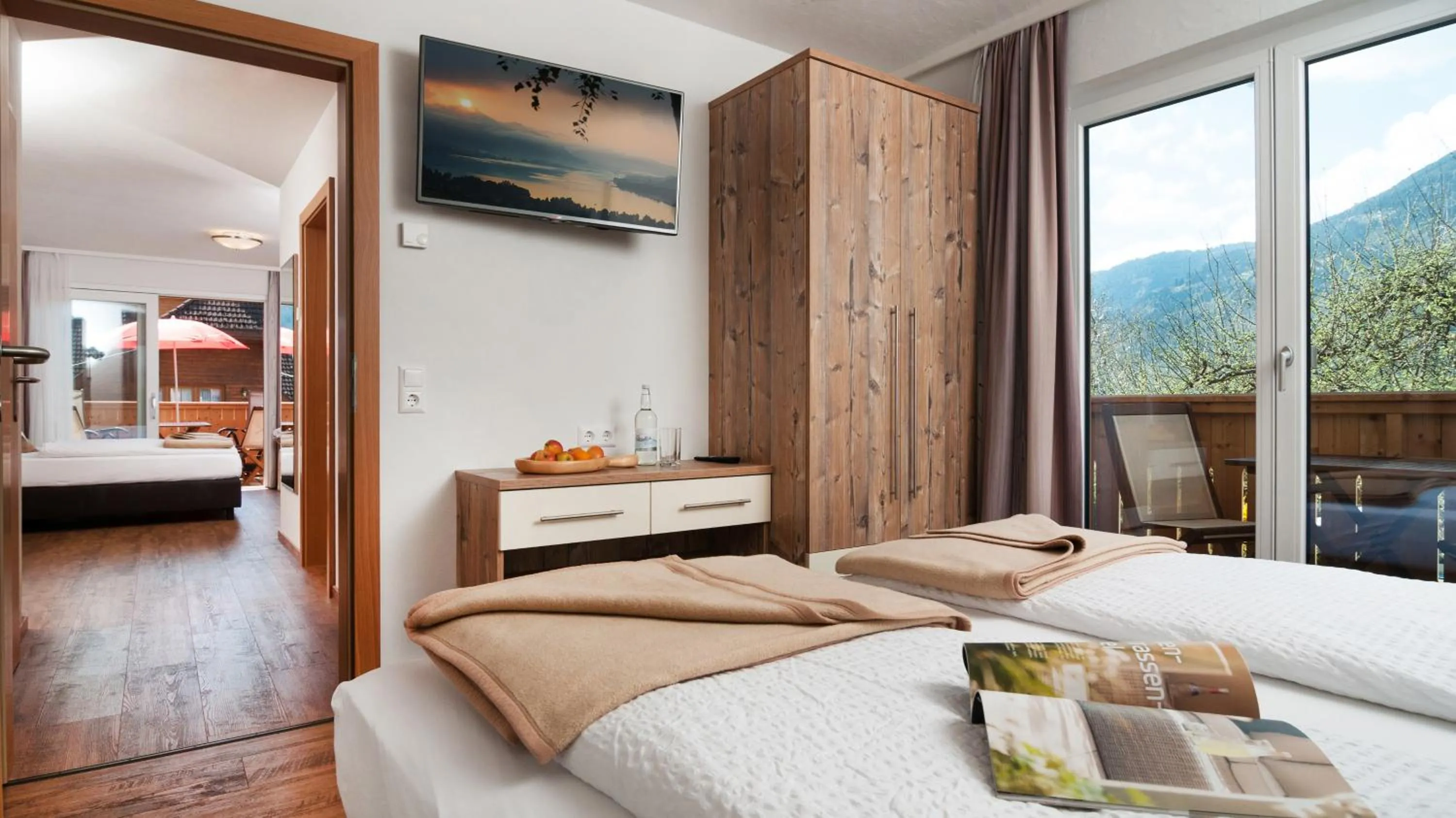 Bed in Wellness Landhaus Parth
