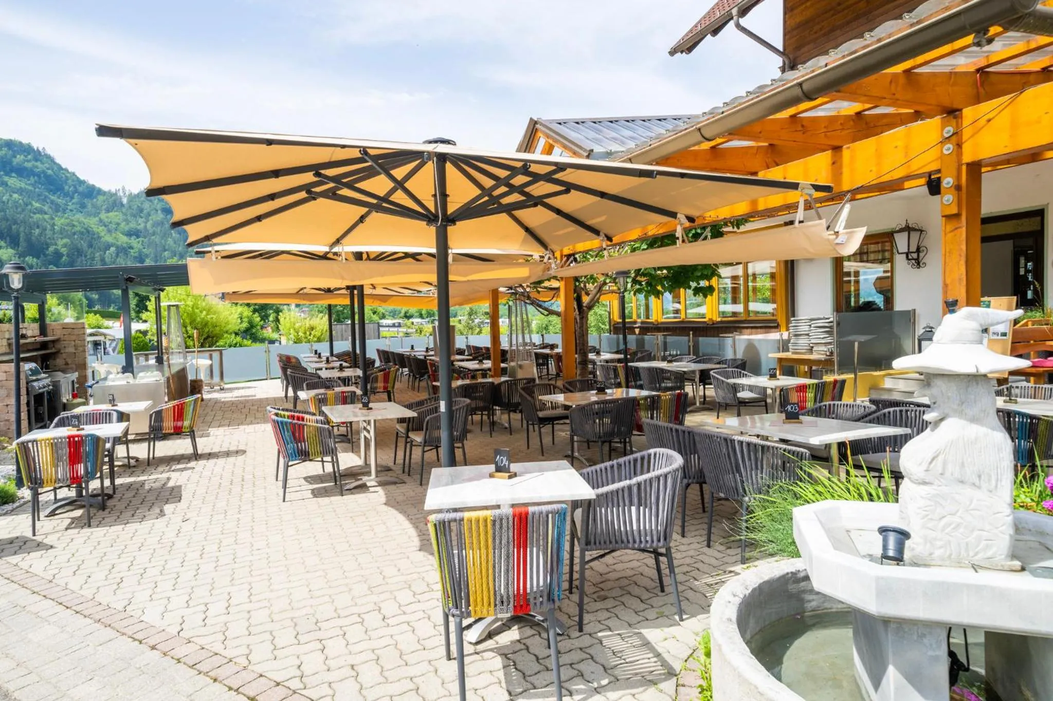 Patio in Wellness Landhaus Parth