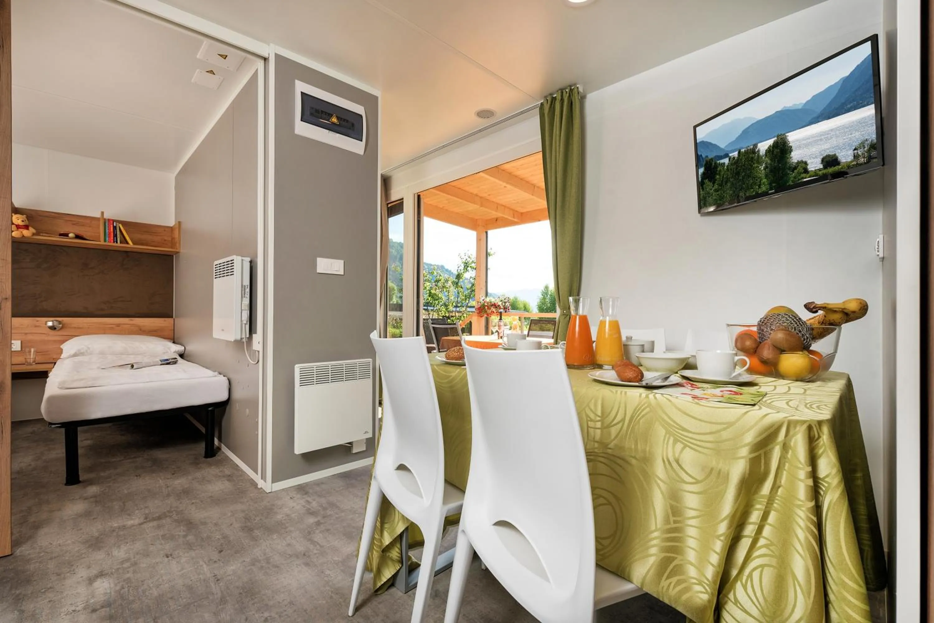 Decorative detail, Bed in Wellness Landhaus Parth