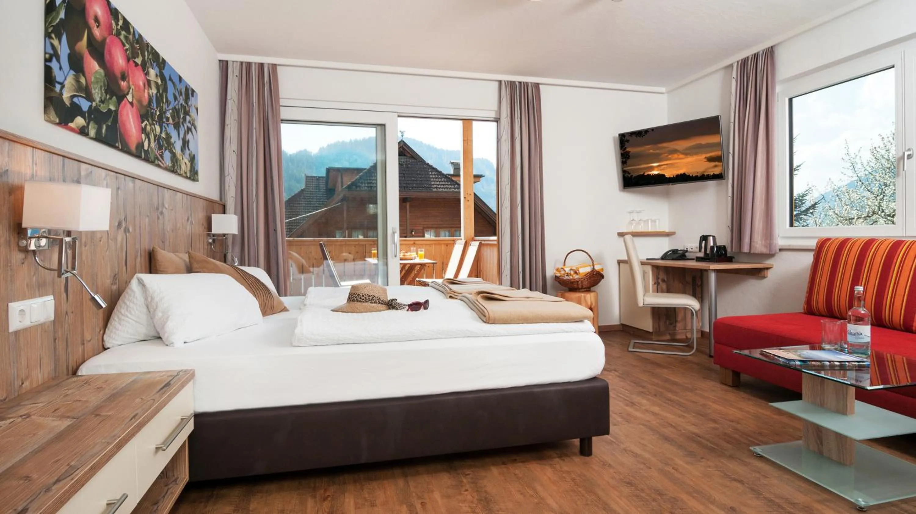 Photo of the whole room, Bed in Wellness Landhaus Parth