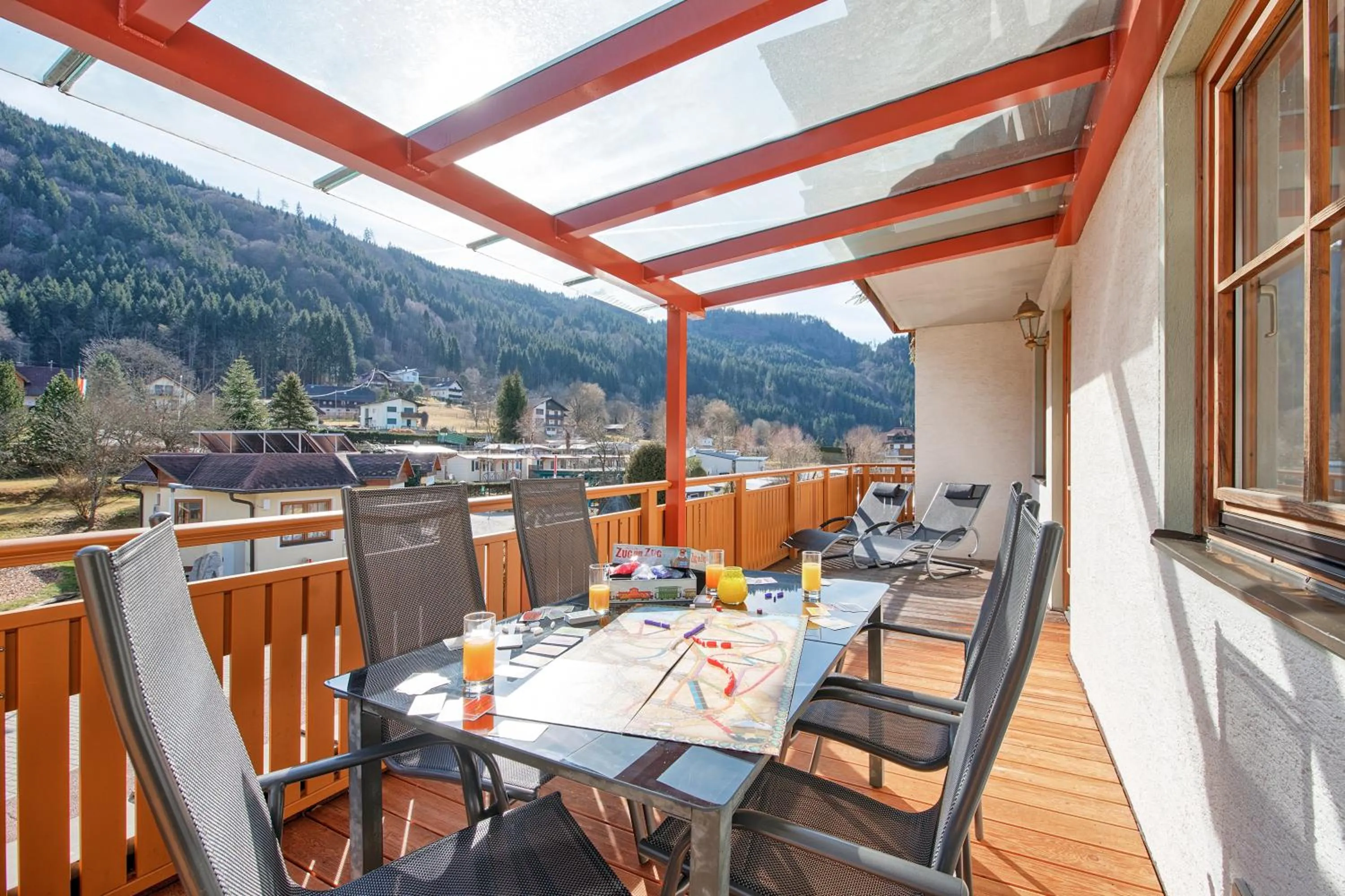 Balcony/Terrace in Wellness Landhaus Parth