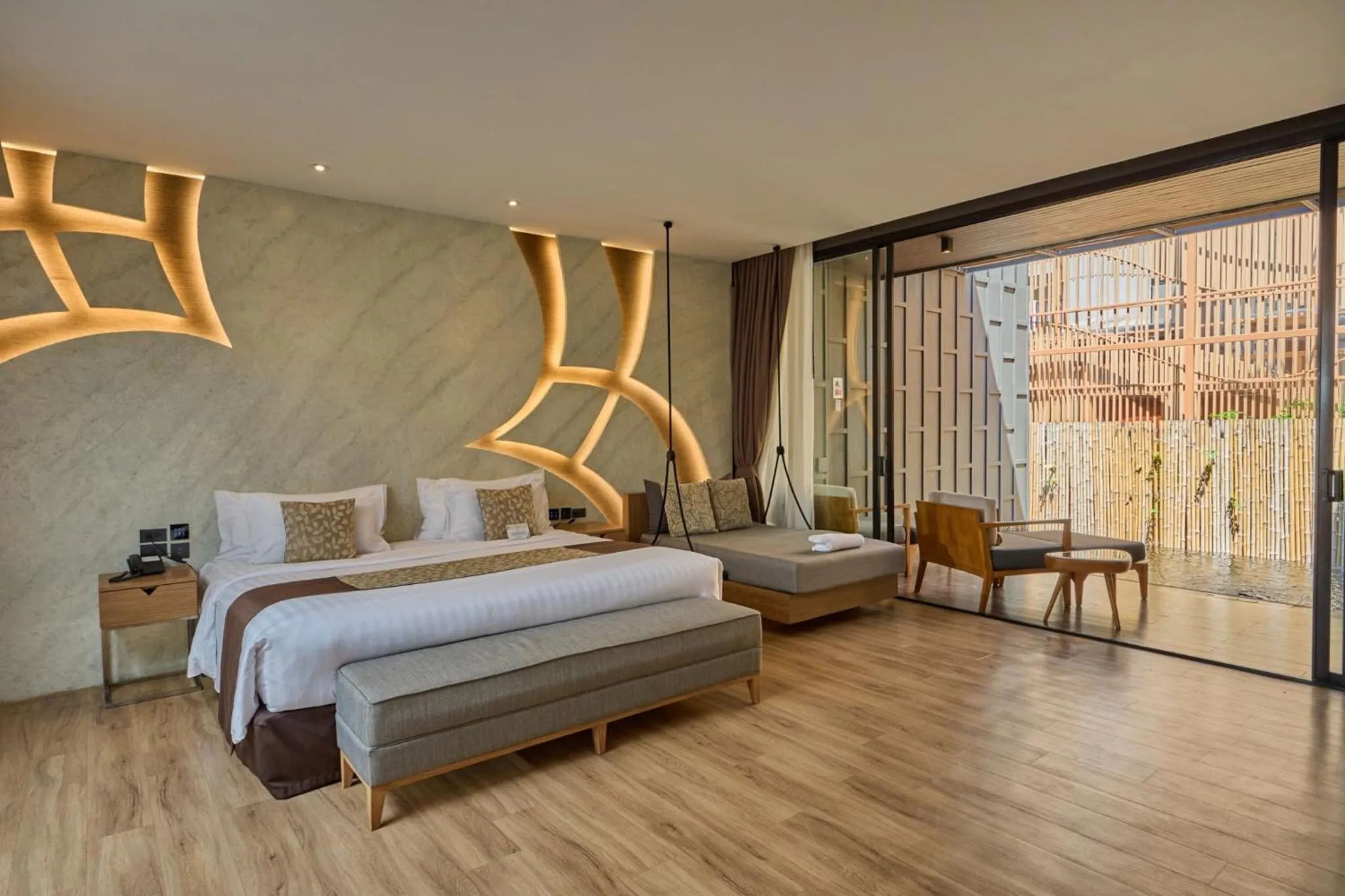 Bed in The Yana Villas Hua Hin