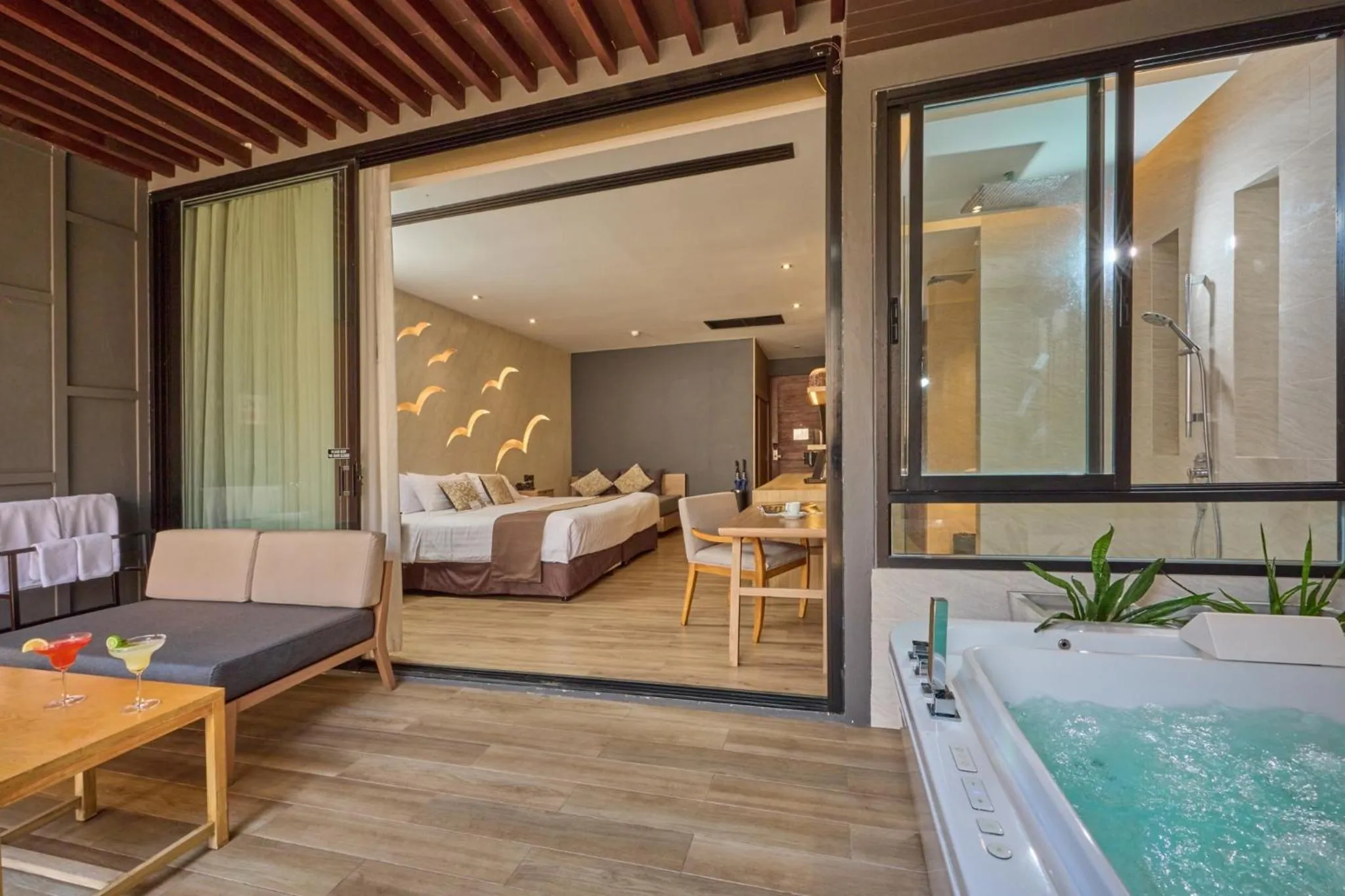 Seating area, Bed in The Yana Villas Hua Hin