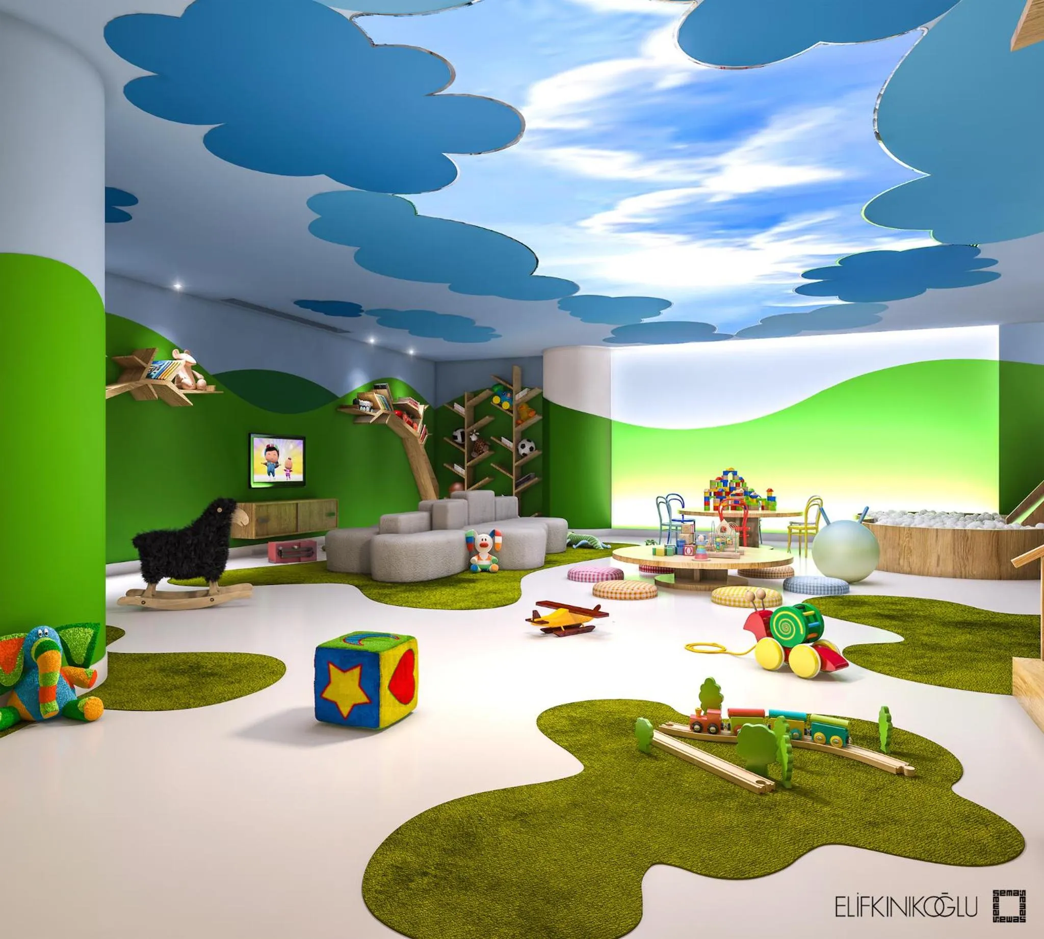 Children play ground in Ilgaz Mountain Resort Hotel