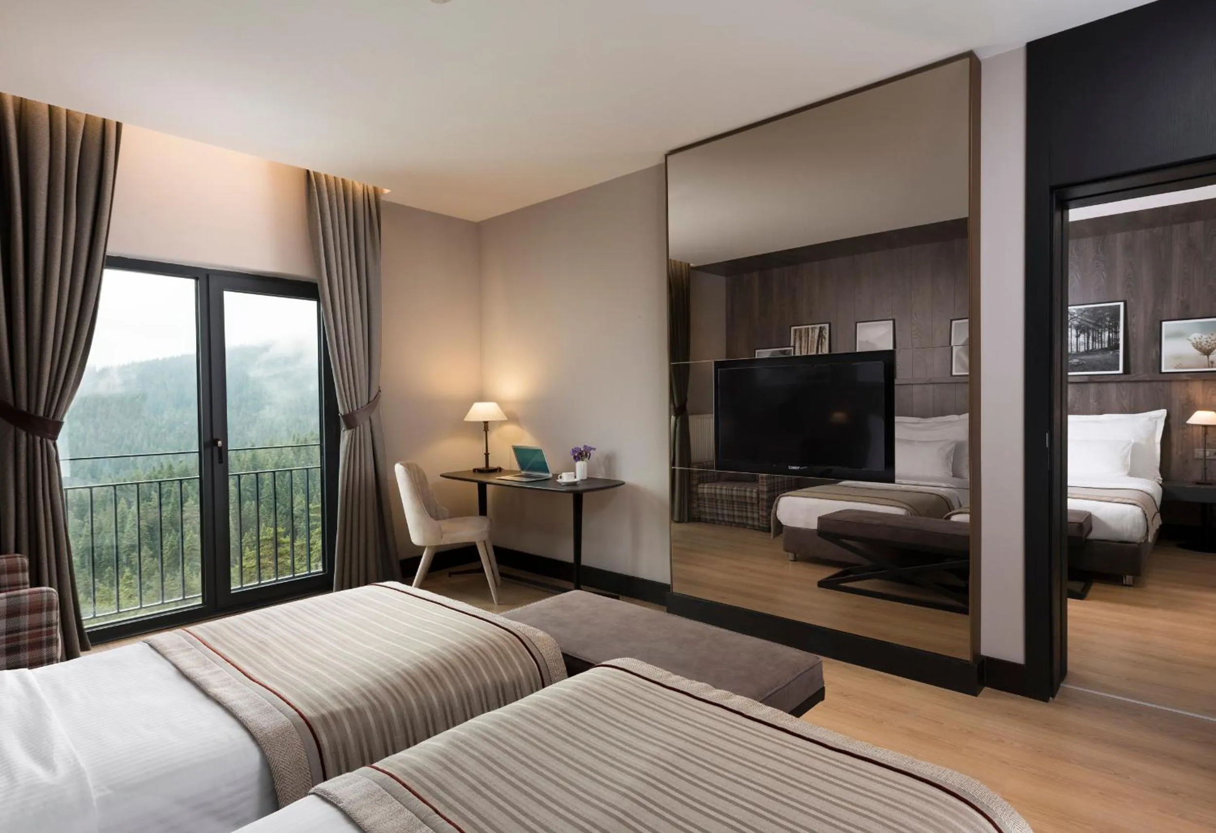 Bed in Ilgaz Mountain Resort Hotel