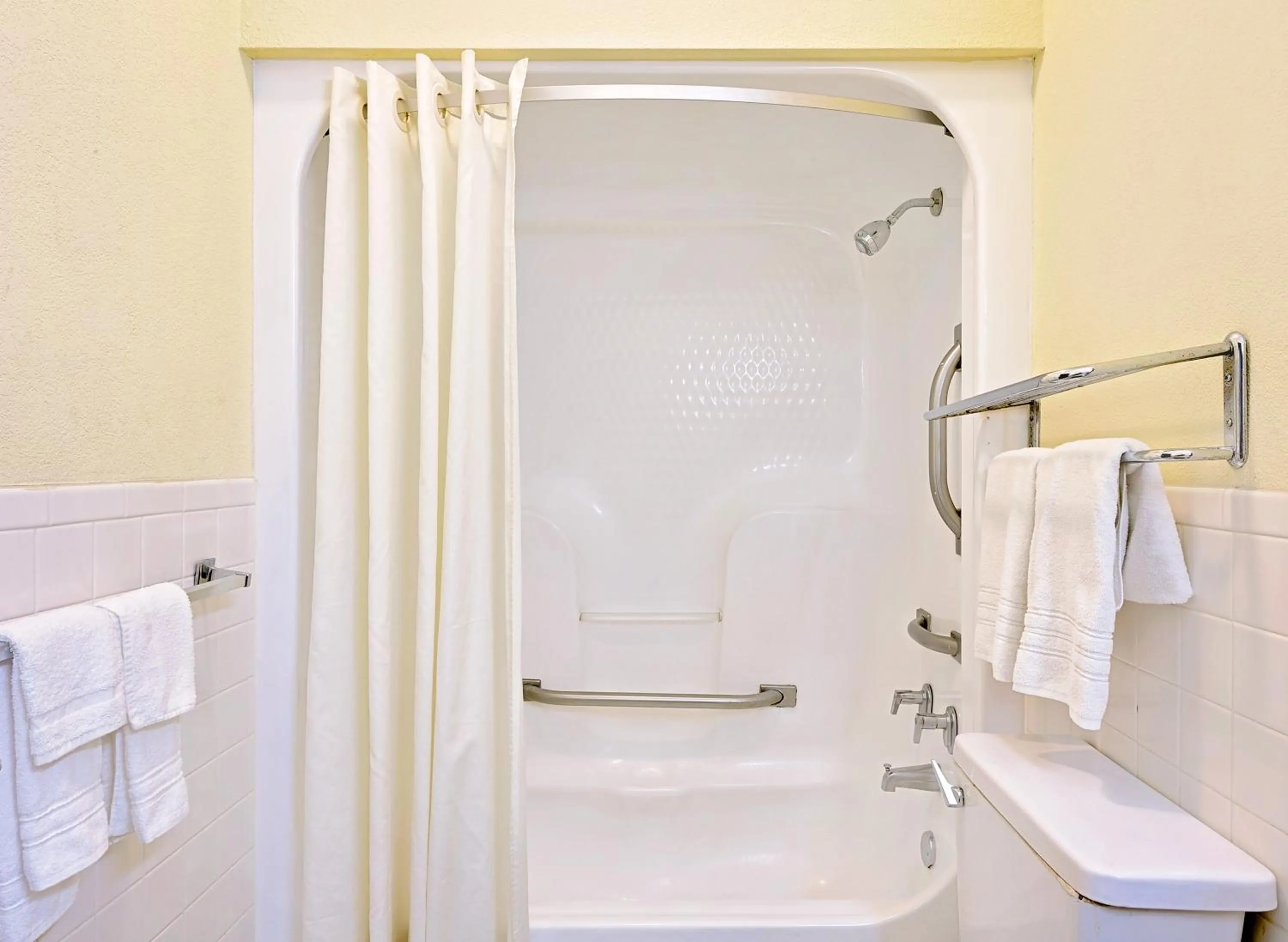 Bathroom in Super 8 by Wyndham Laurel