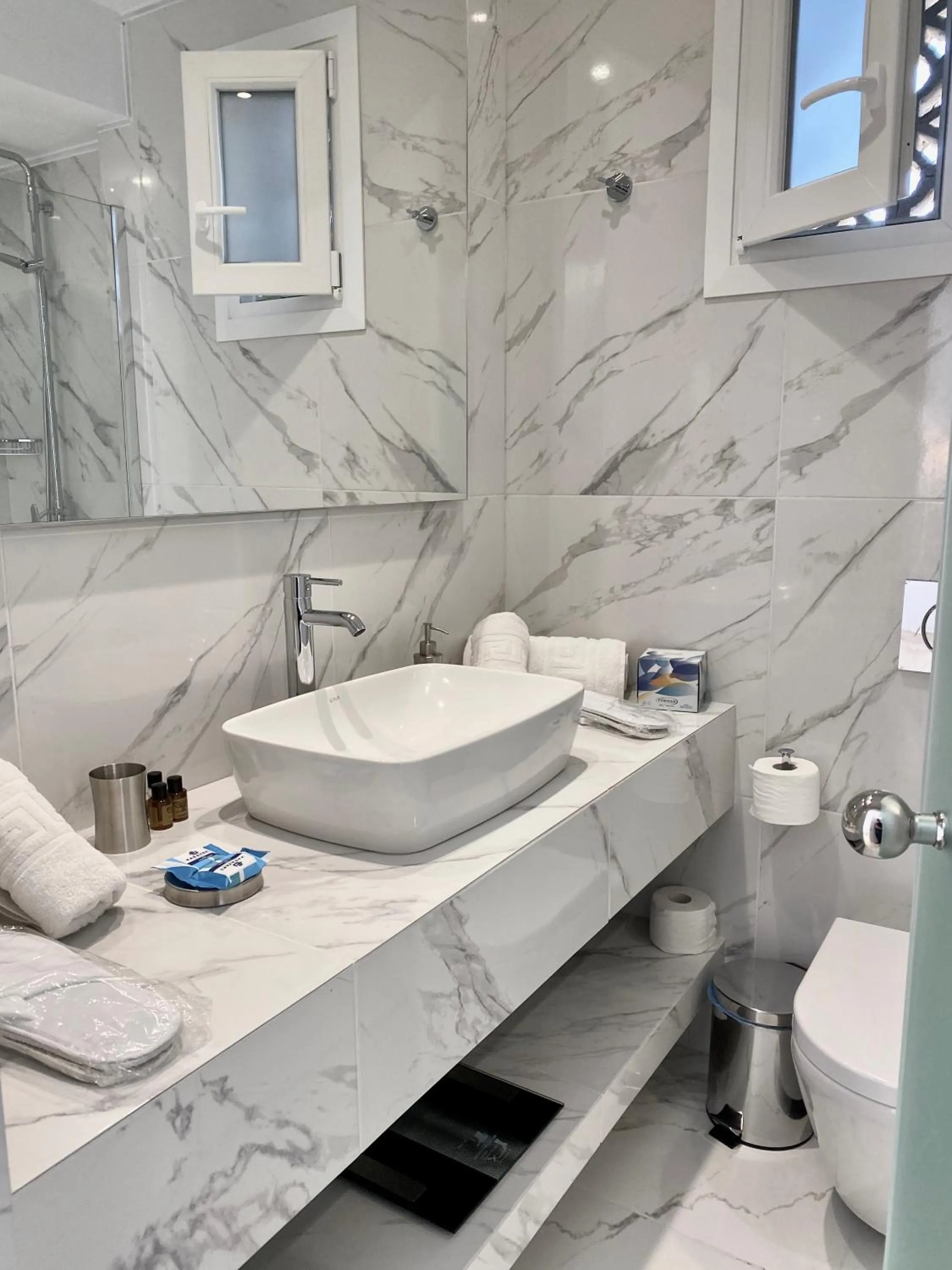 Bathroom in IONIAN SUITES by Bruskos