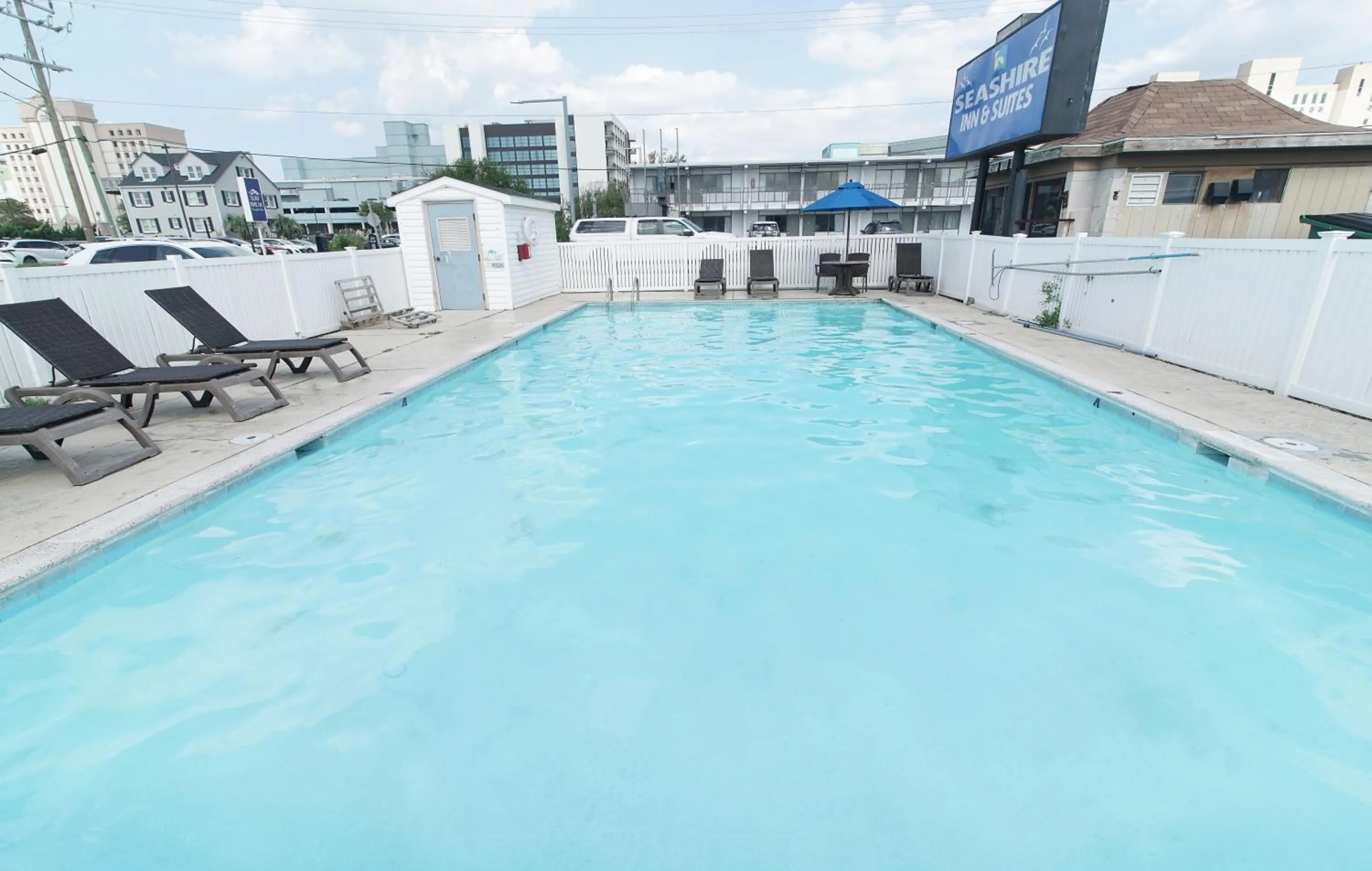 Pool view in Seashire Inn & Suites