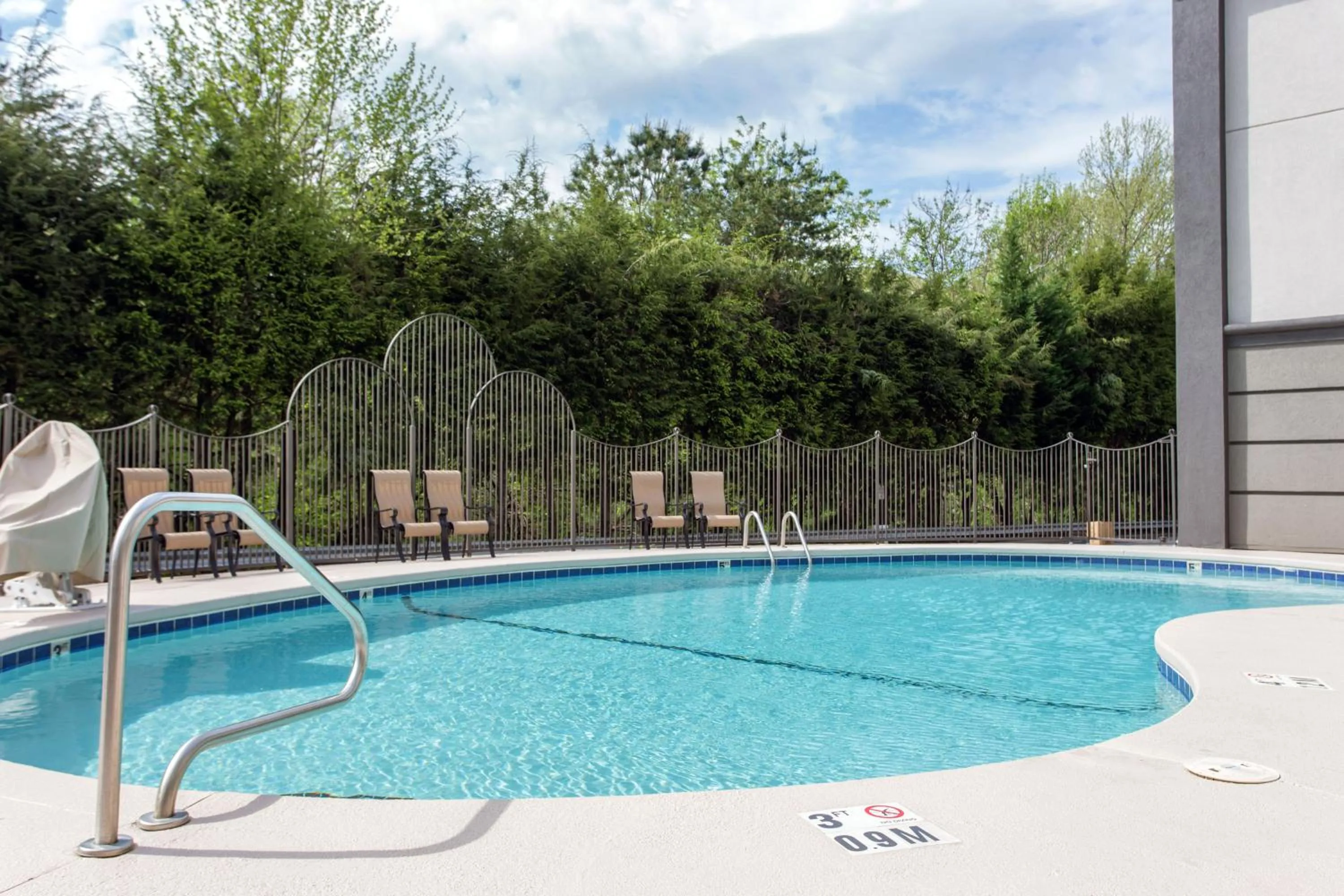 Pool view in Comfort Inn Asheville East-Blue Ridge Pkwy Access