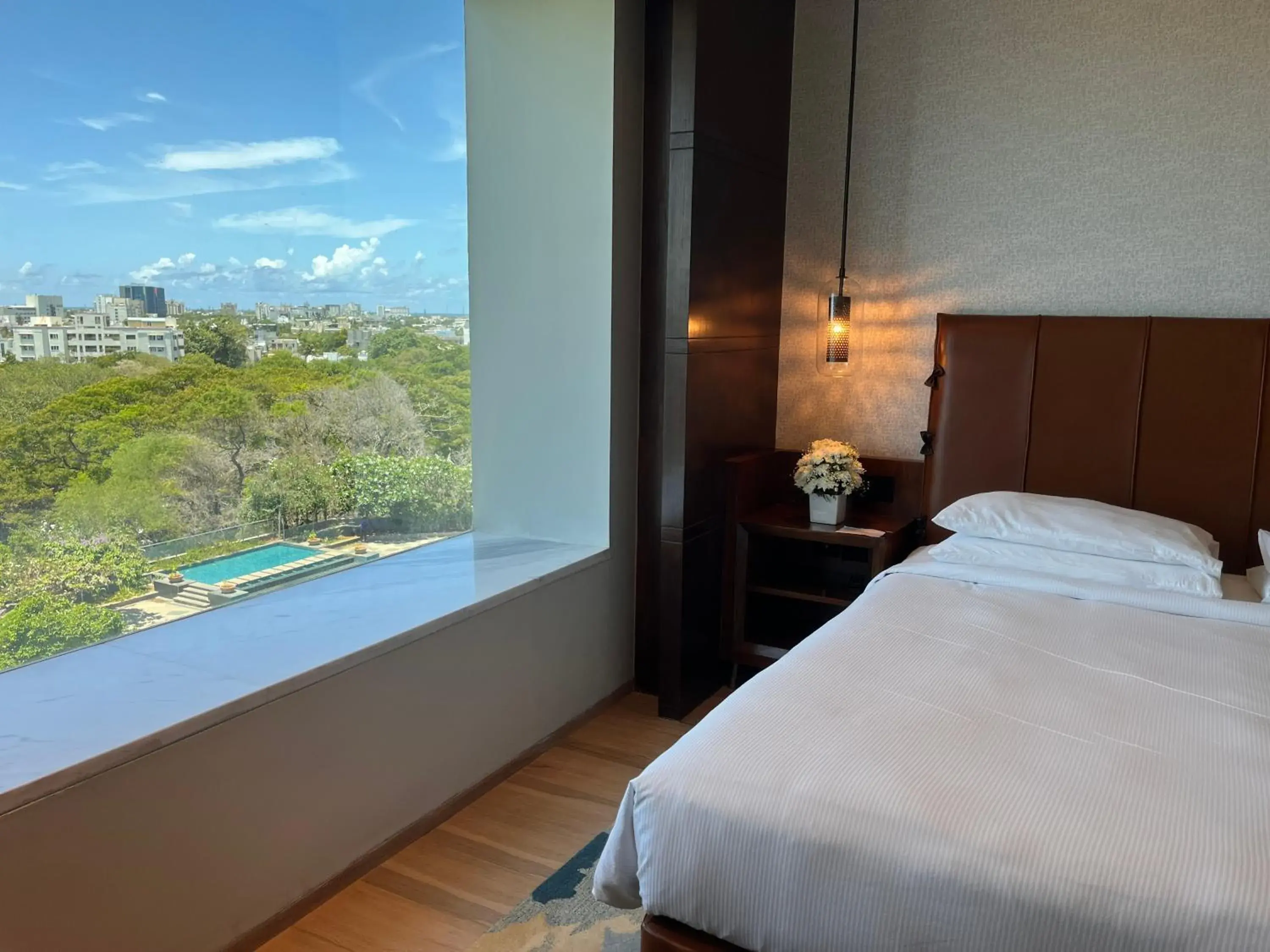 Club King Room with Pool View in Hyatt Regency Chennai Club King Room with Pool View in Hyatt Regency Chennai