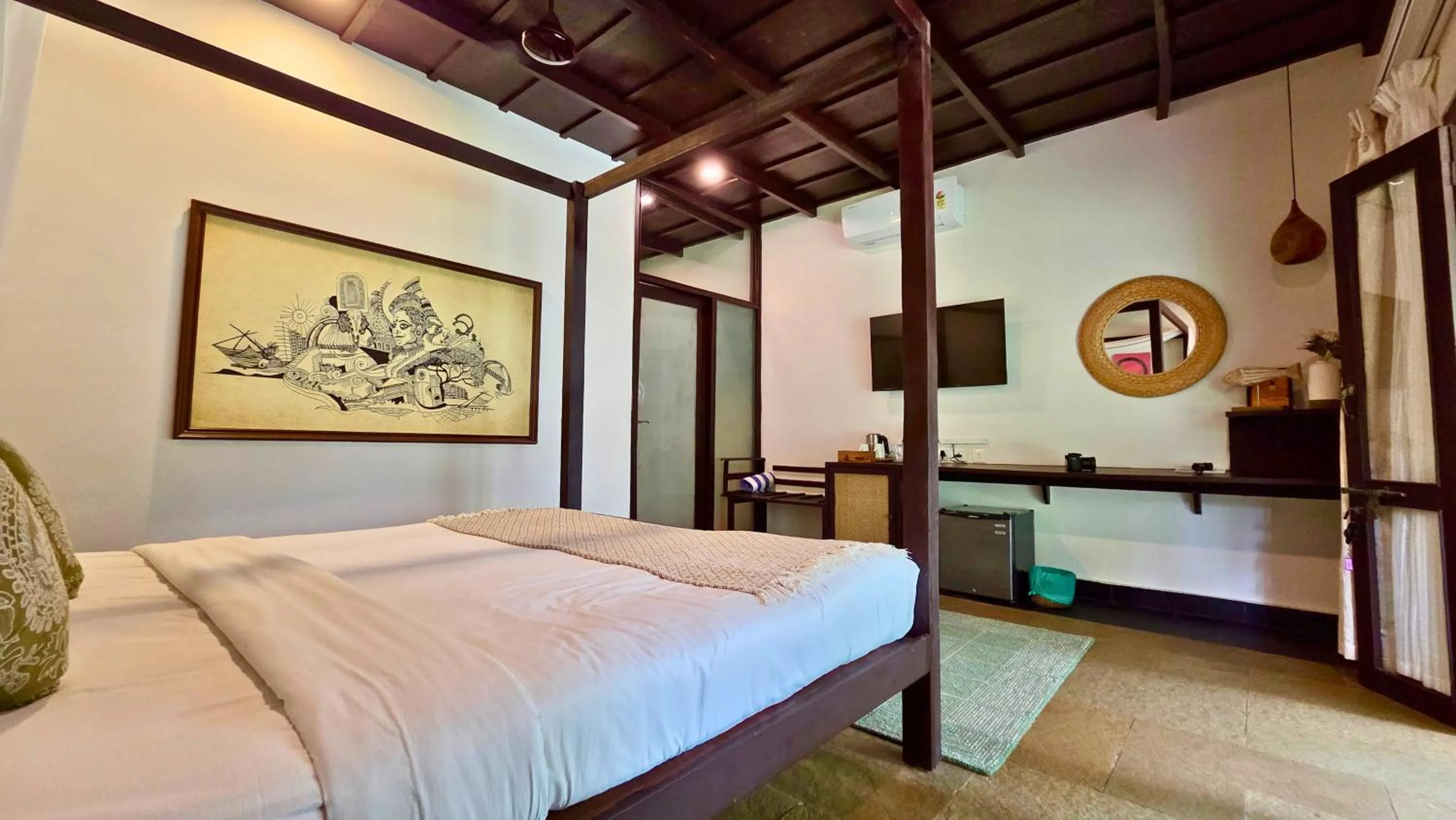 Bedroom, Bed in Seclude Kerala, Marari Sands