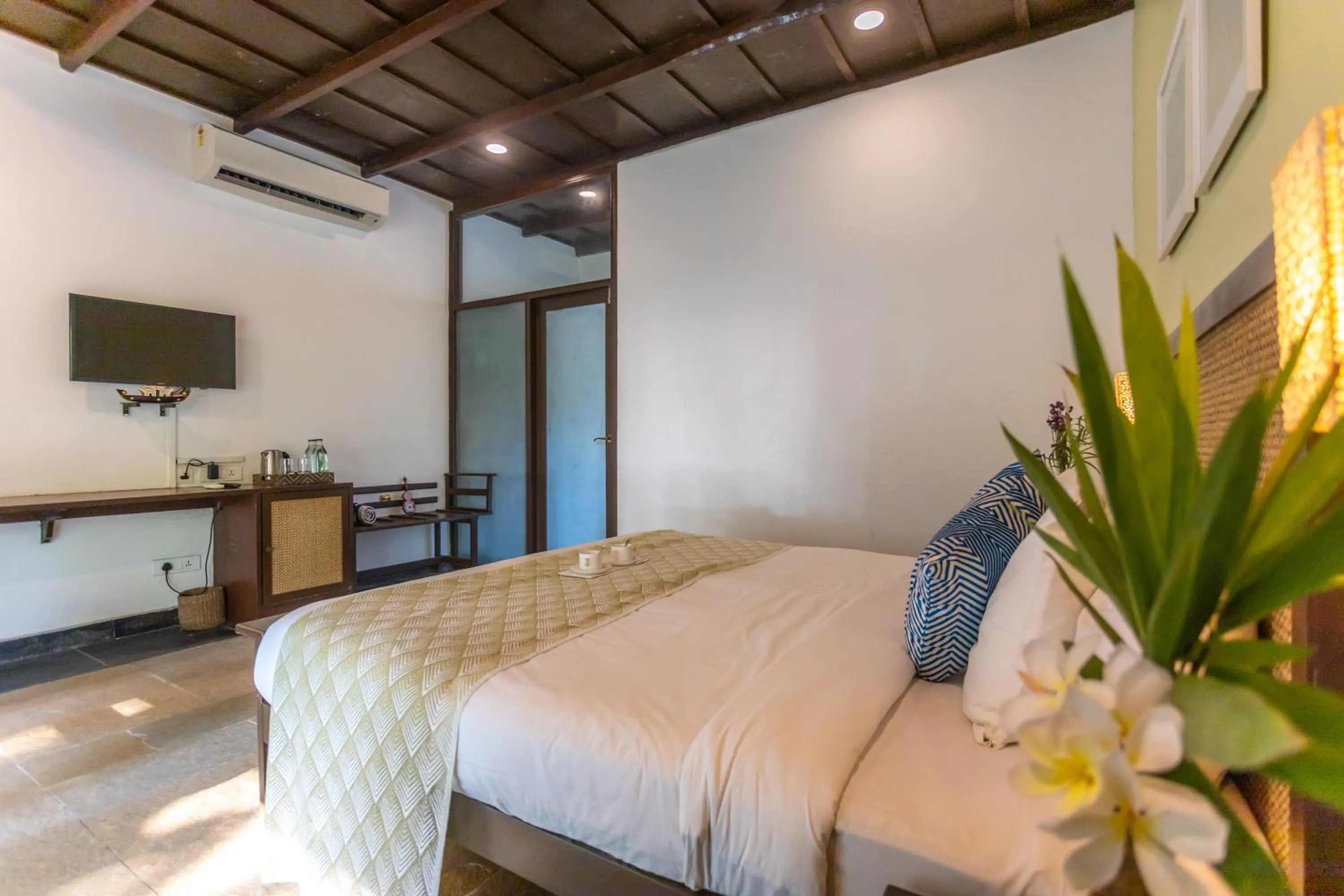 Bed in Seclude Kerala, Marari Sands